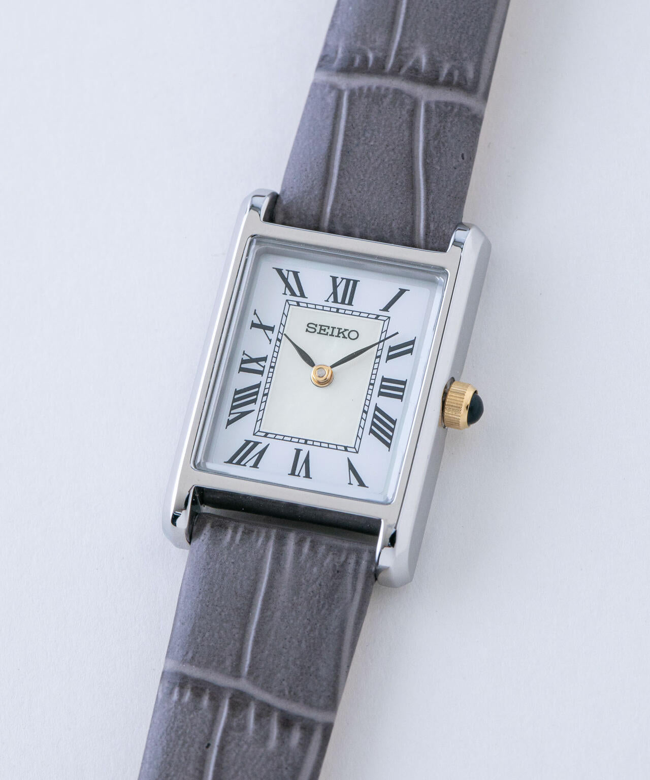 SEIKO/セイコー コラボレーション スクエア シルバー×グレー 6716237003