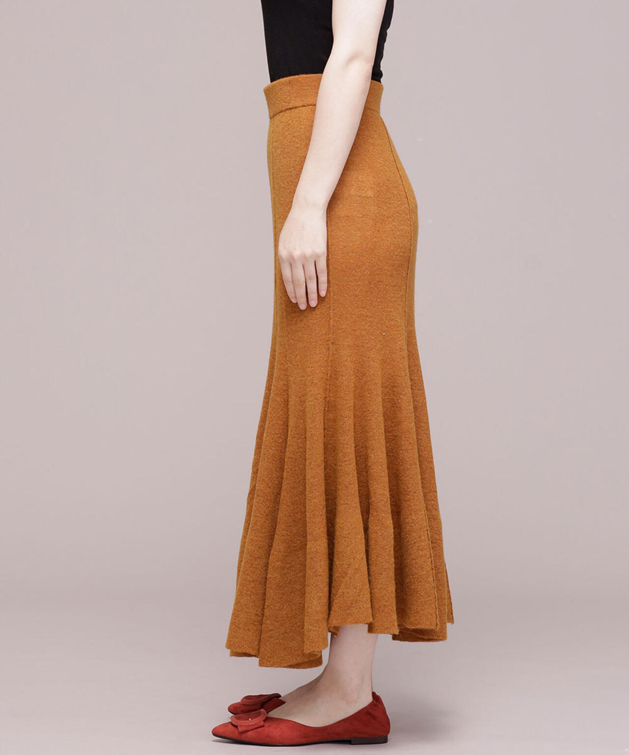 JANE SMITH/HIGH GAUGE LONG SKIRT 6719230027