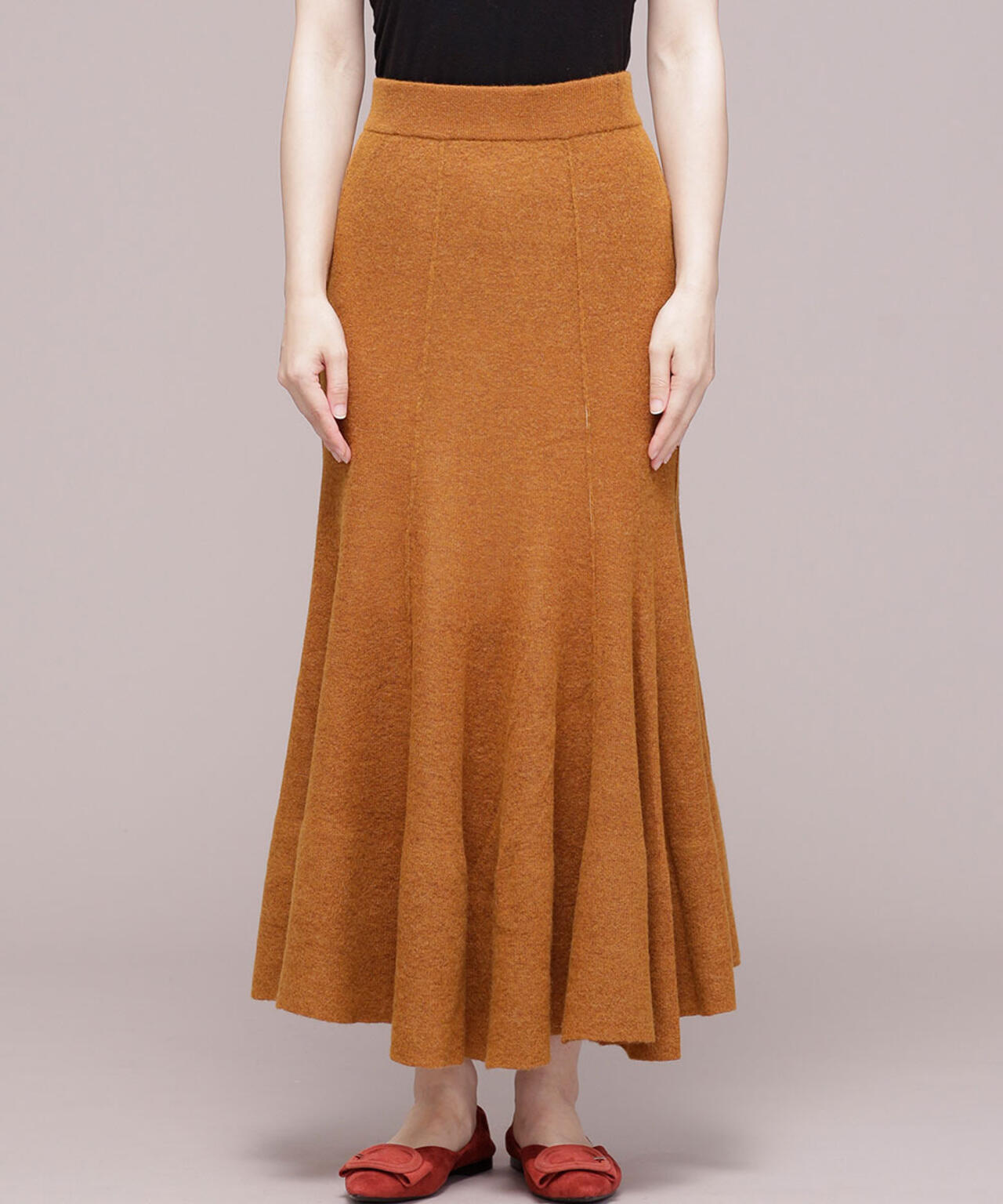 JANE SMITH/HIGH GAUGE LONG SKIRT 6719230027