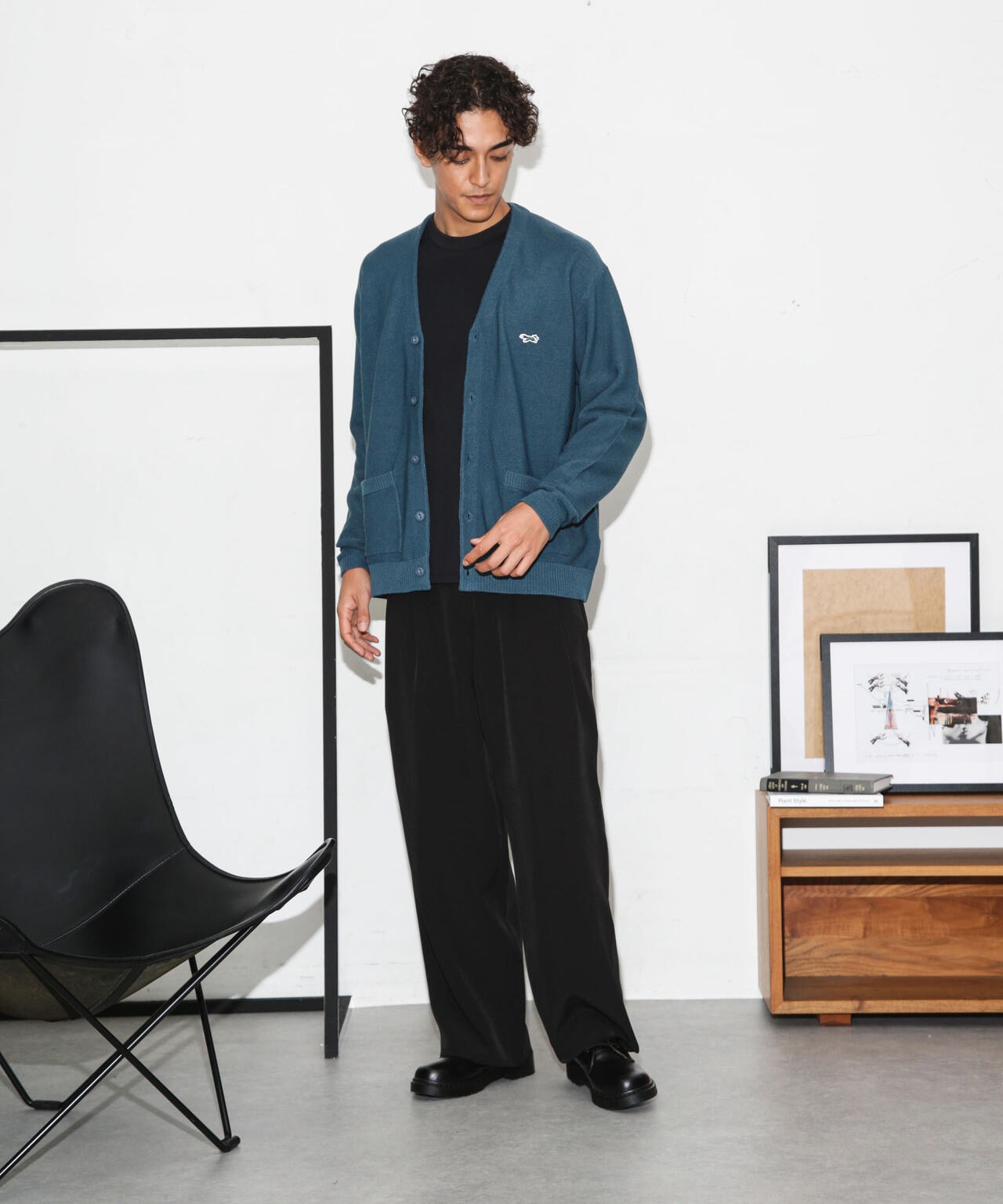 「Penney’s別注」12GGワンポイントガーターカーディガン 6723222230