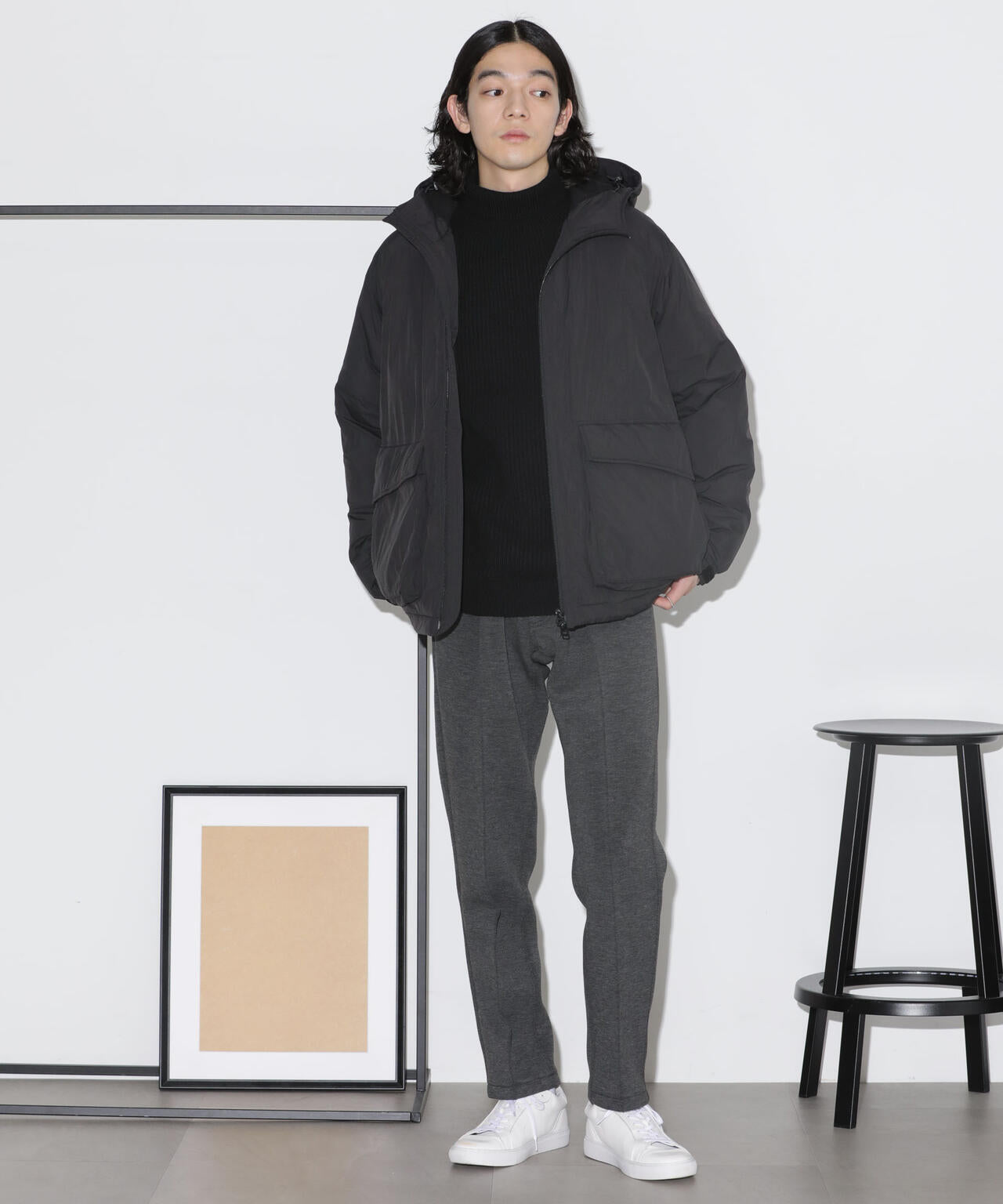 パテッドフードブルゾン 6724112204