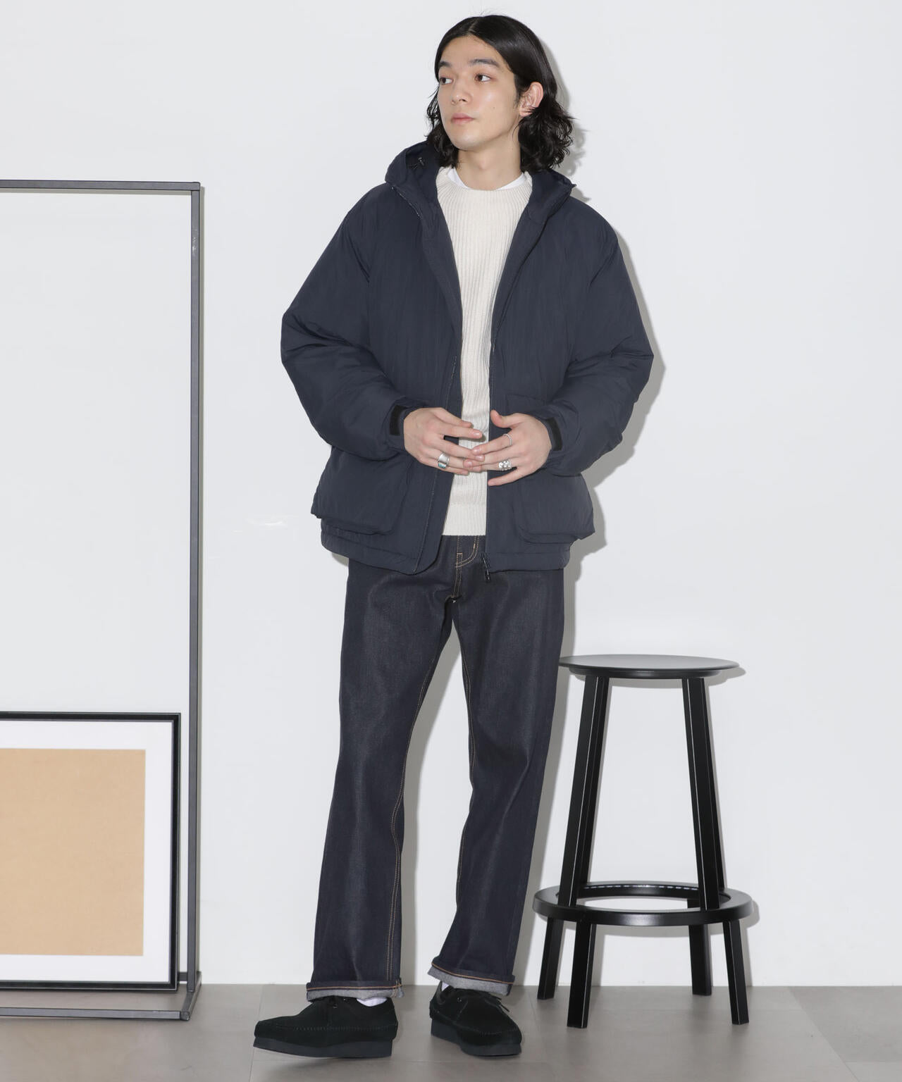 パテッドフードブルゾン 6724112204