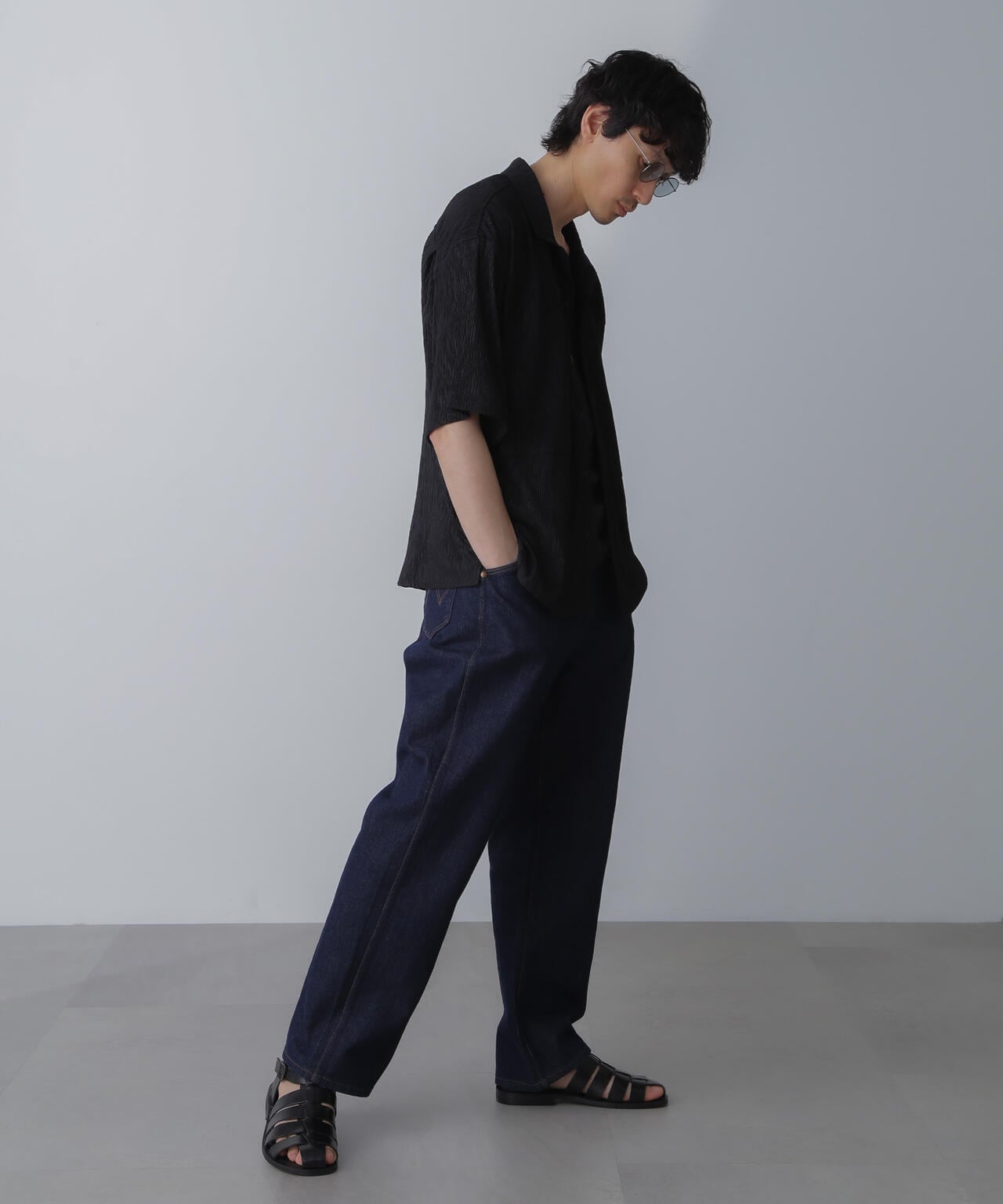 NORMANBROS別注ワイドポケット楊柳シャツ 半袖 6724121214