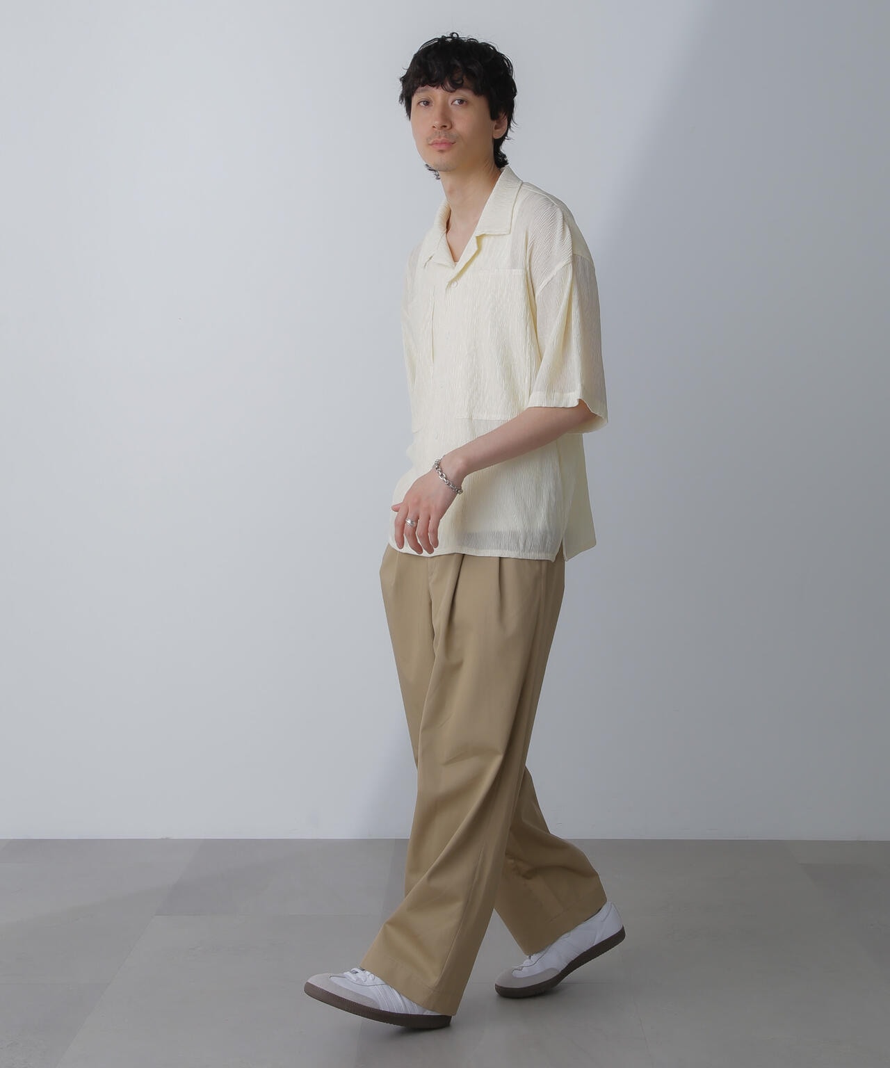 NORMANBROS別注ワイドポケット楊柳シャツ 半袖 6724121214