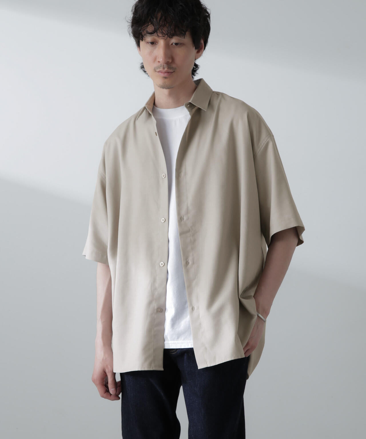 ビッグドレープシャツ 半袖 6724121229