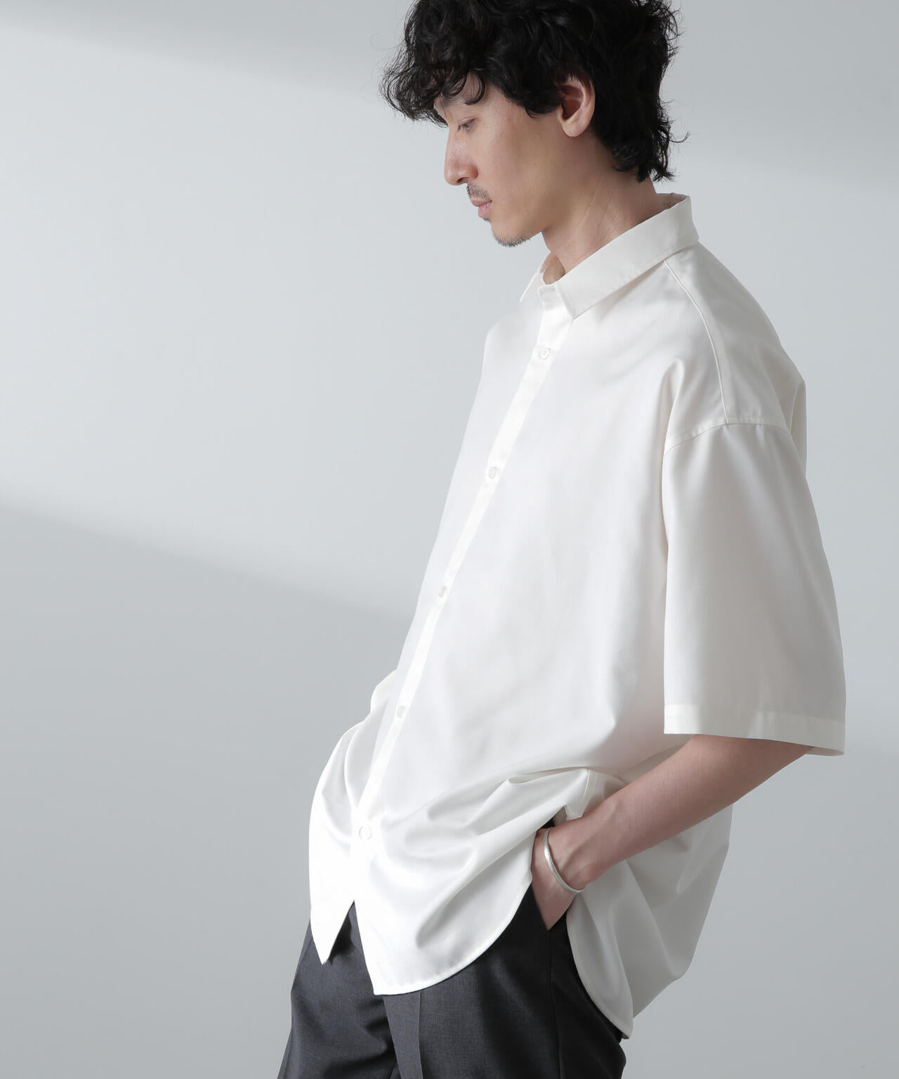ビッグドレープシャツ 半袖 6724121229