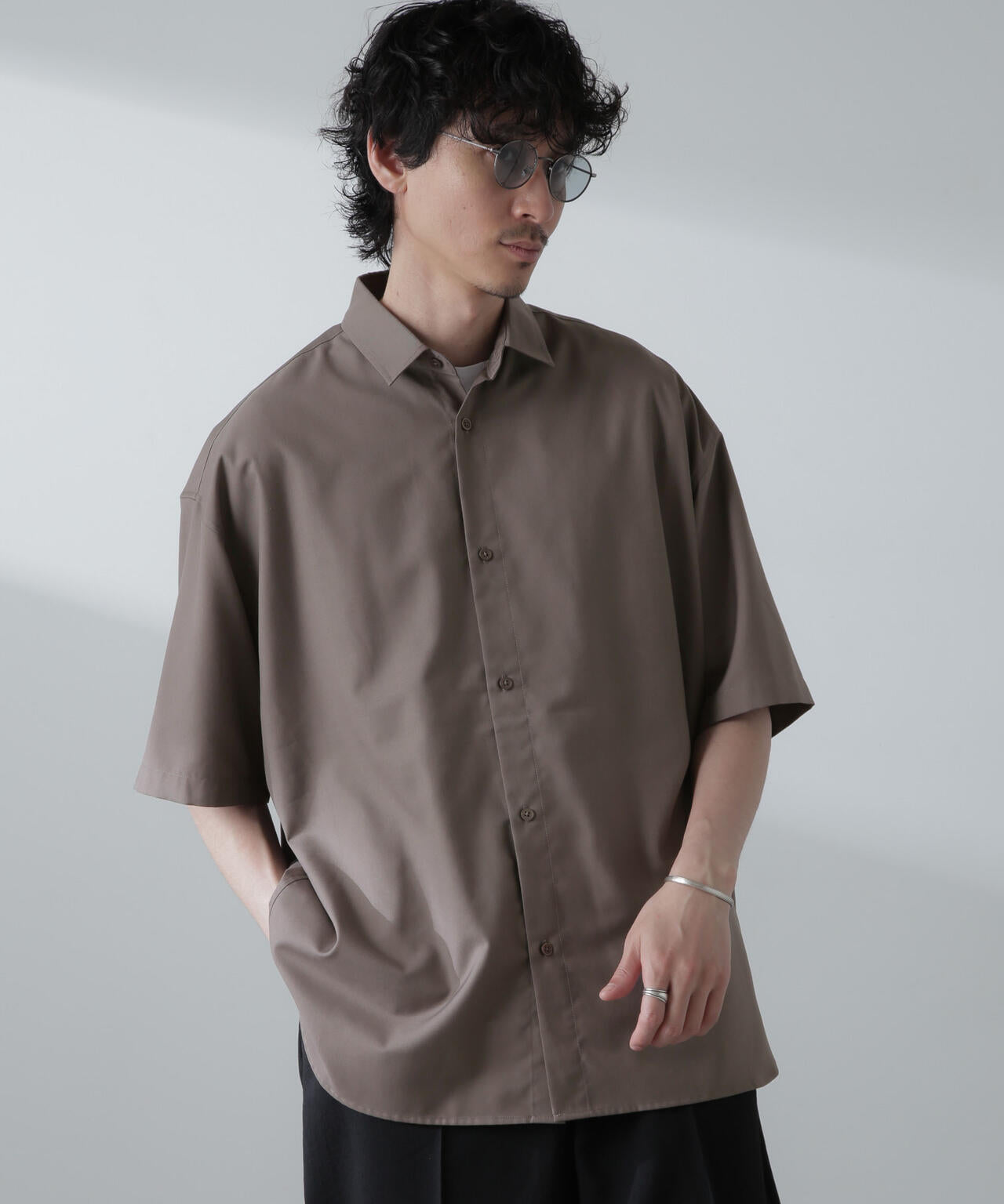 ビッグドレープシャツ 半袖 6724121229