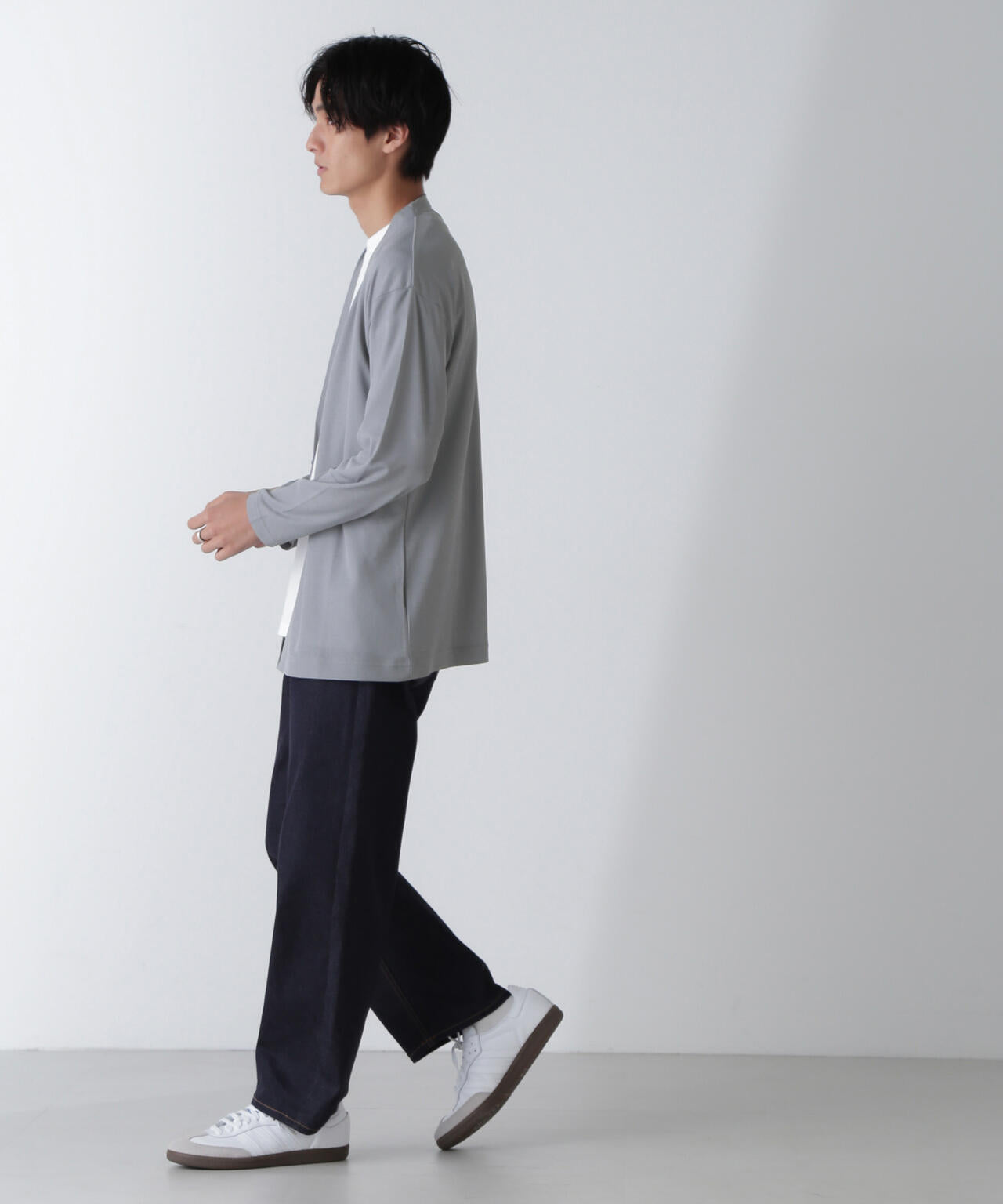 リラックスフィット着流しカーディガン 6724123220