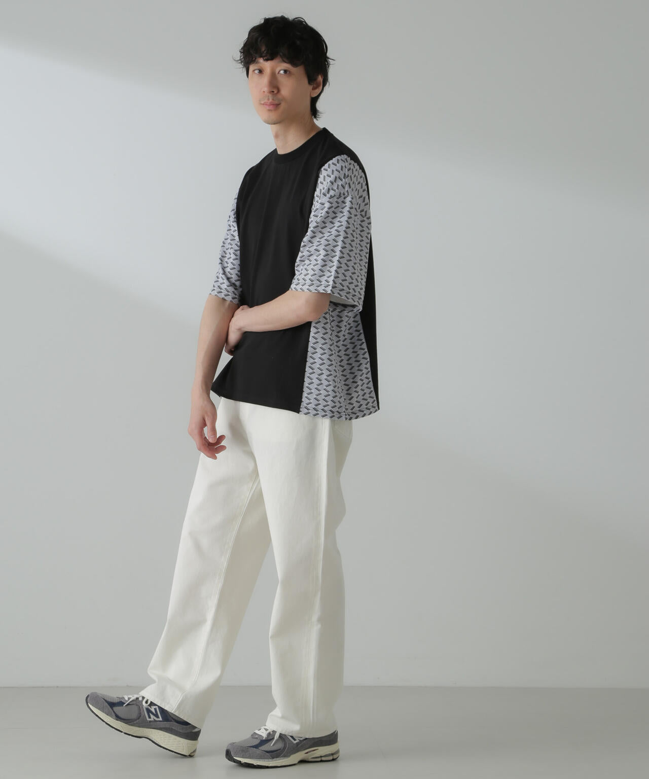 切り替えパターンTシャツ 半袖(セットアップ可) 6724124221