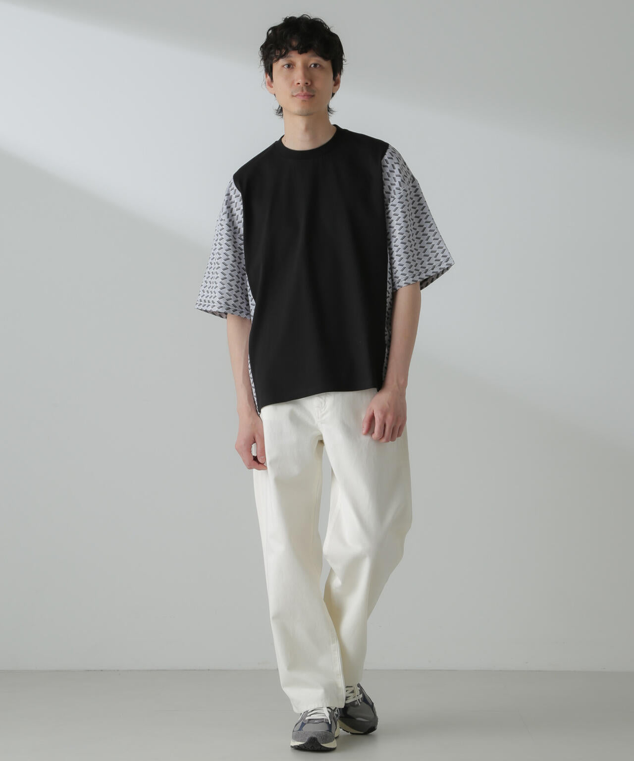 切り替えパターンTシャツ 半袖(セットアップ可) 6724124221