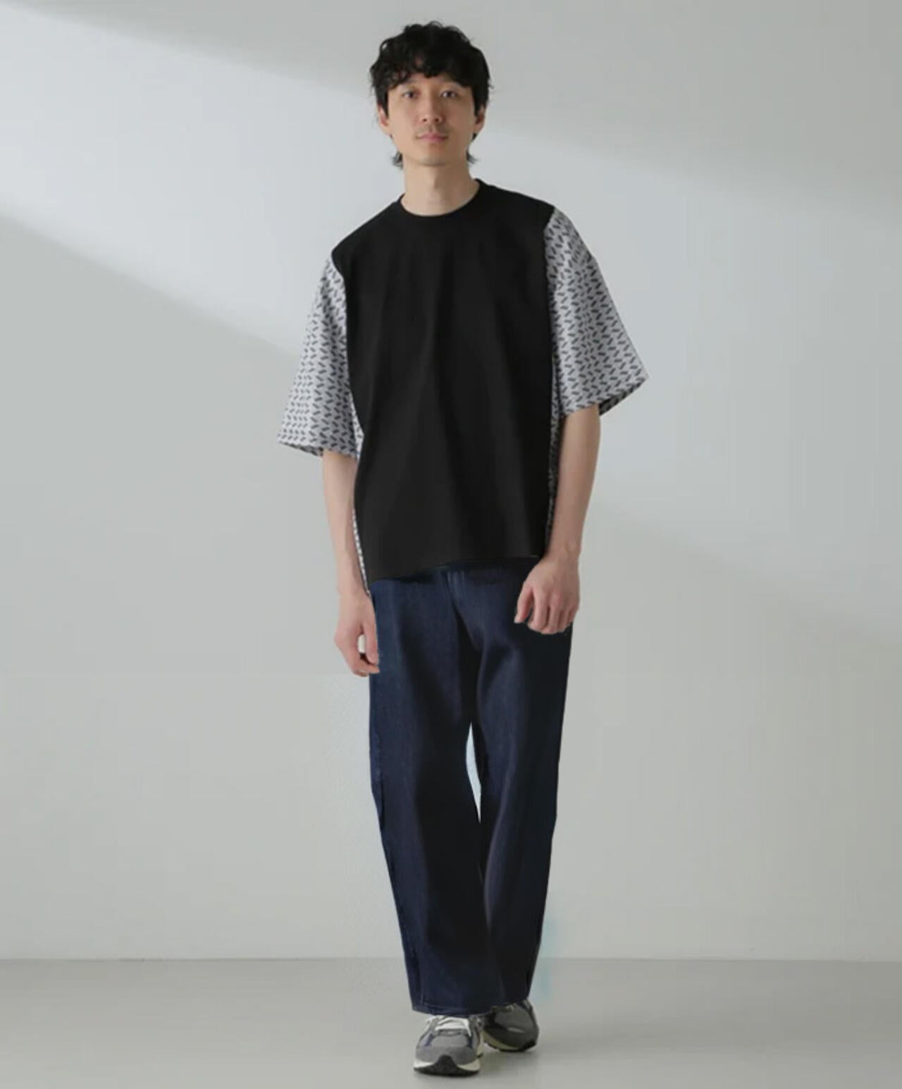 切り替えパターンTシャツ 半袖(セットアップ可) 6724124221