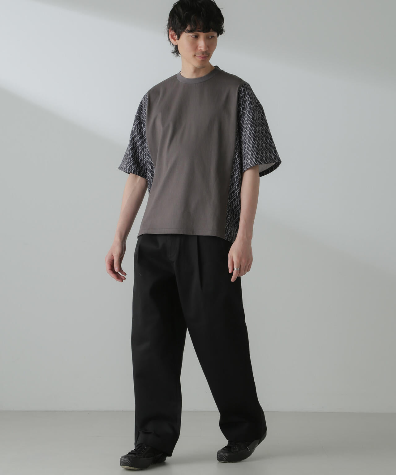 切り替えパターンTシャツ 半袖(セットアップ可) 6724124221