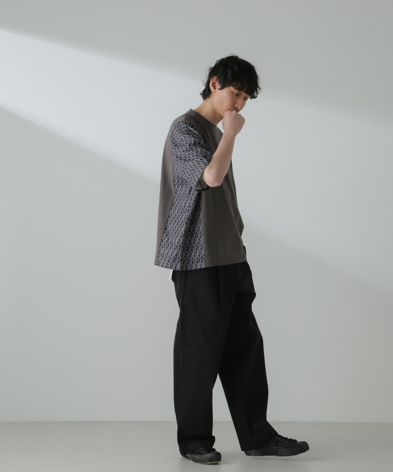 切り替えパターンTシャツ 半袖(セットアップ可) 6724124221