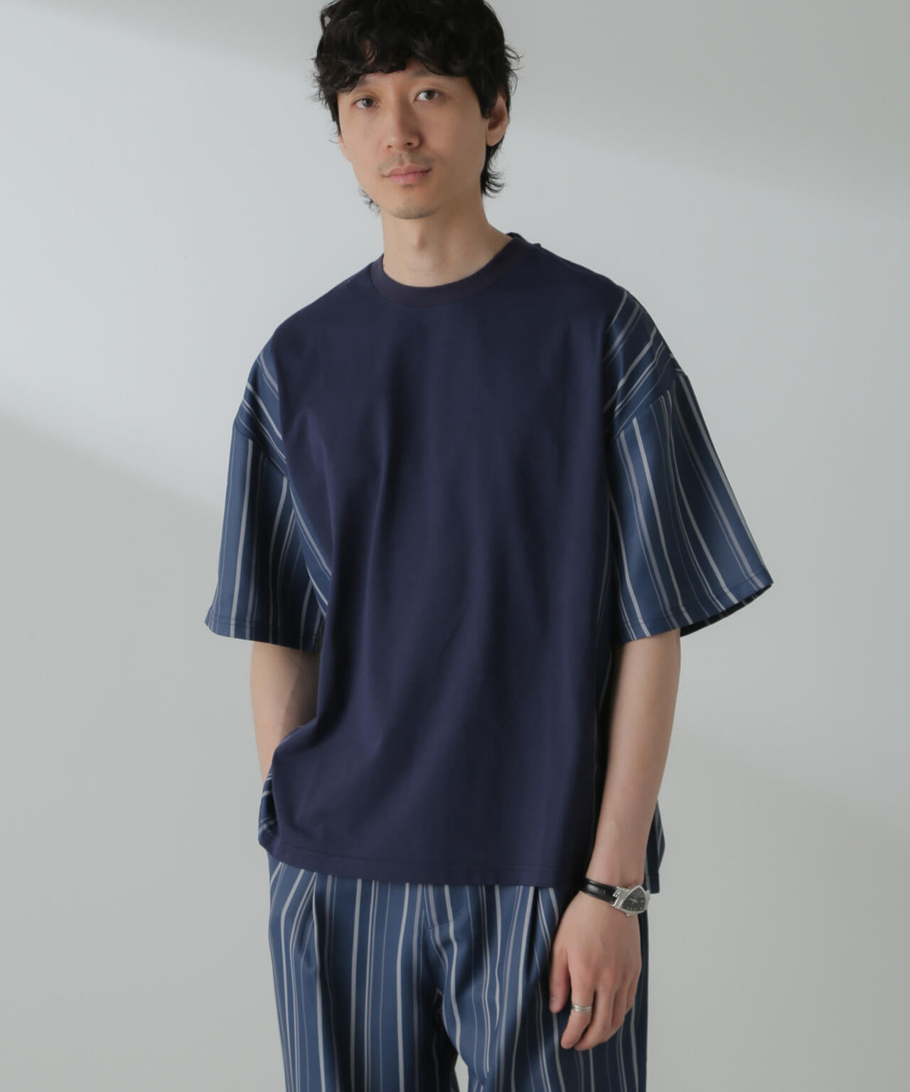切り替えパターンTシャツ 半袖(セットアップ可) 6724124221
