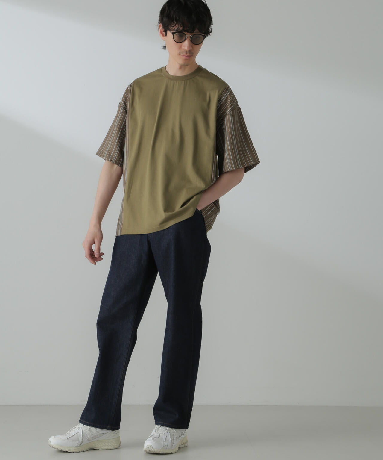 切り替えパターンTシャツ 半袖(セットアップ可) 6724124221