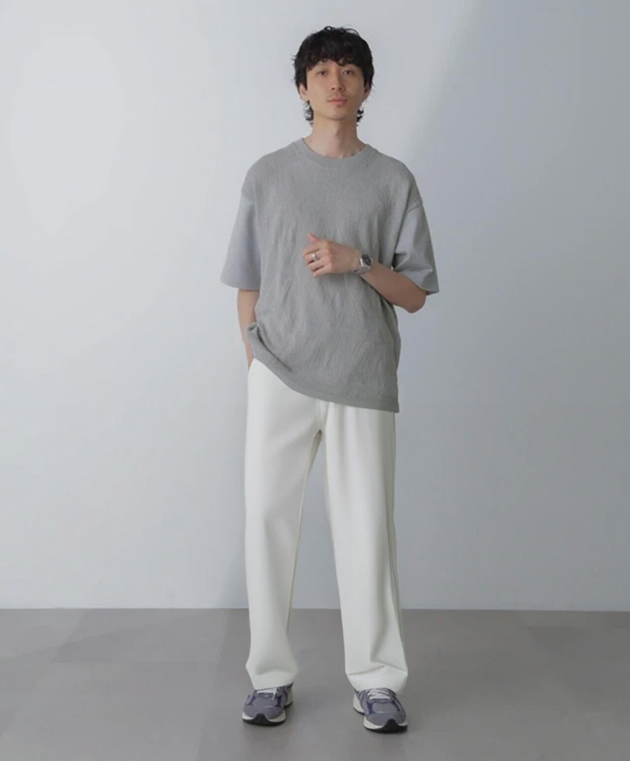 ツートーン切り替えTシャツ 半袖 6724124224