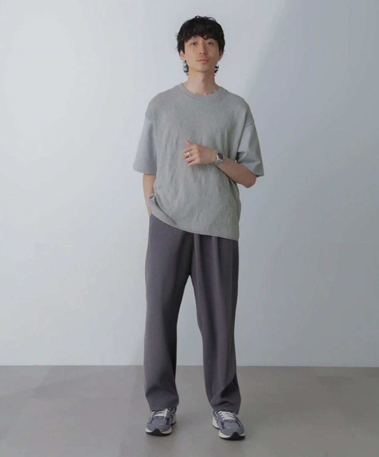 ツートーン切り替えTシャツ 半袖 6724124224