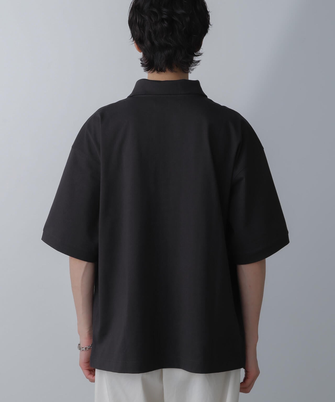 HALF ZIP ワイドシルエット Tシャツ 半袖 6724124225