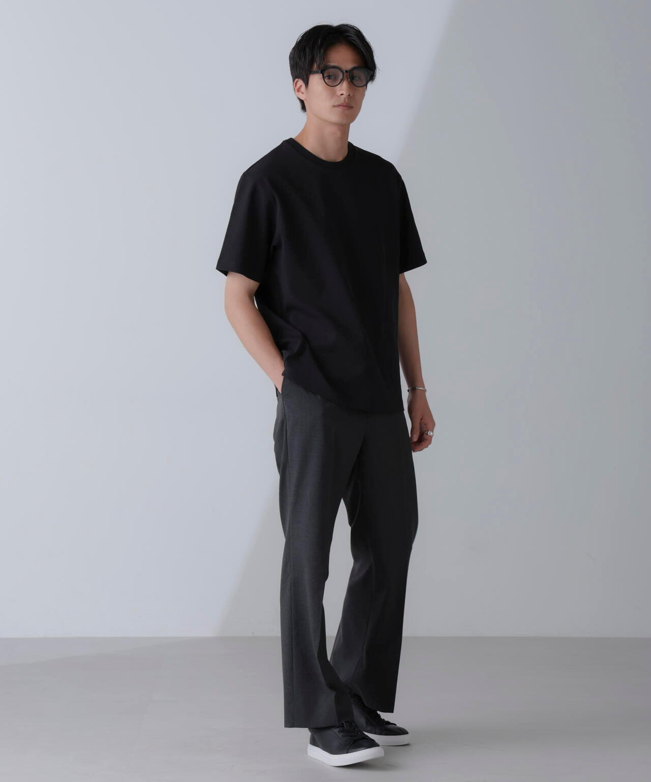 ダブルスムースクルーネックTシャツ 半袖 6724124231