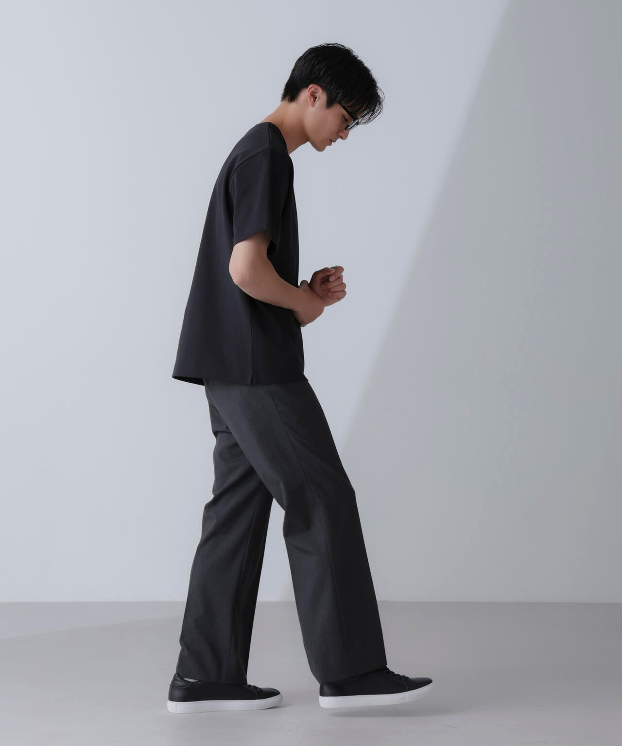 ダブルスムースクルーネックTシャツ 半袖 6724124231