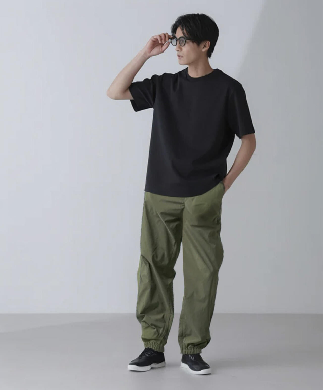 ダブルスムースクルーネックTシャツ 半袖 6724124231