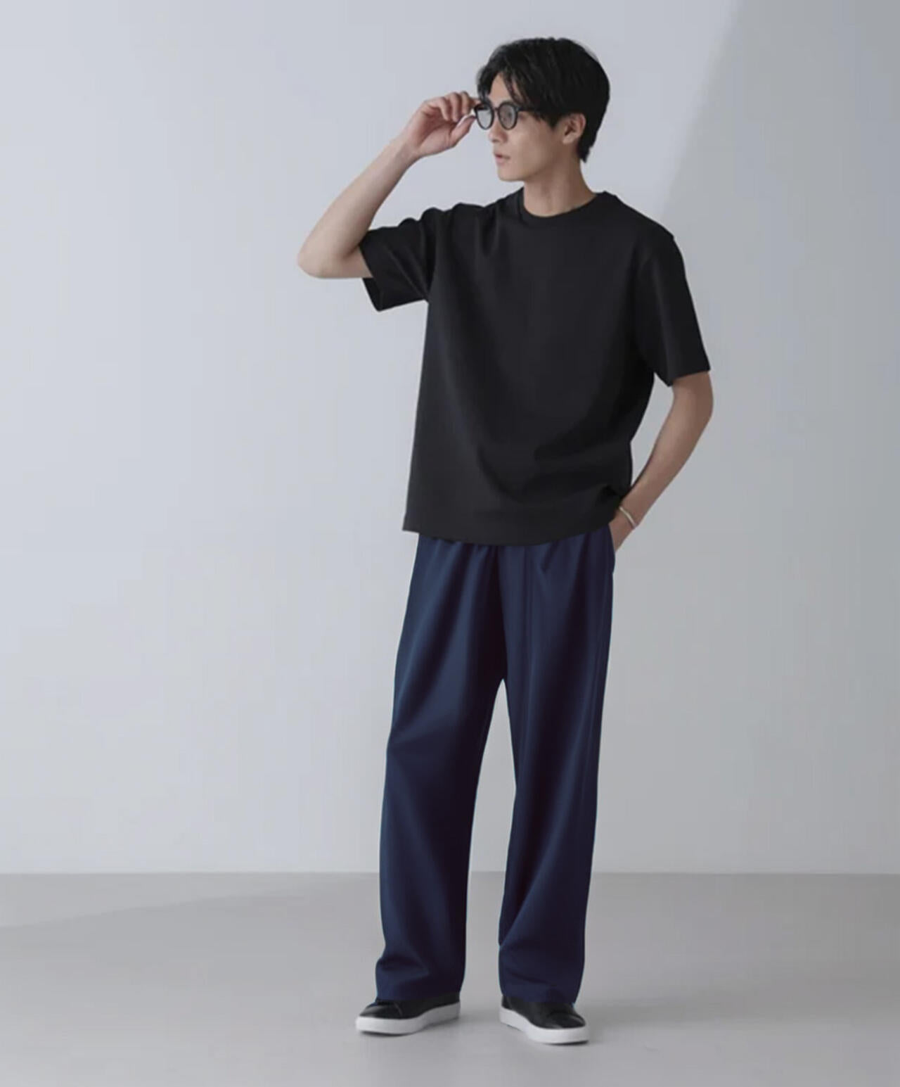 ダブルスムースクルーネックTシャツ 半袖 6724124231