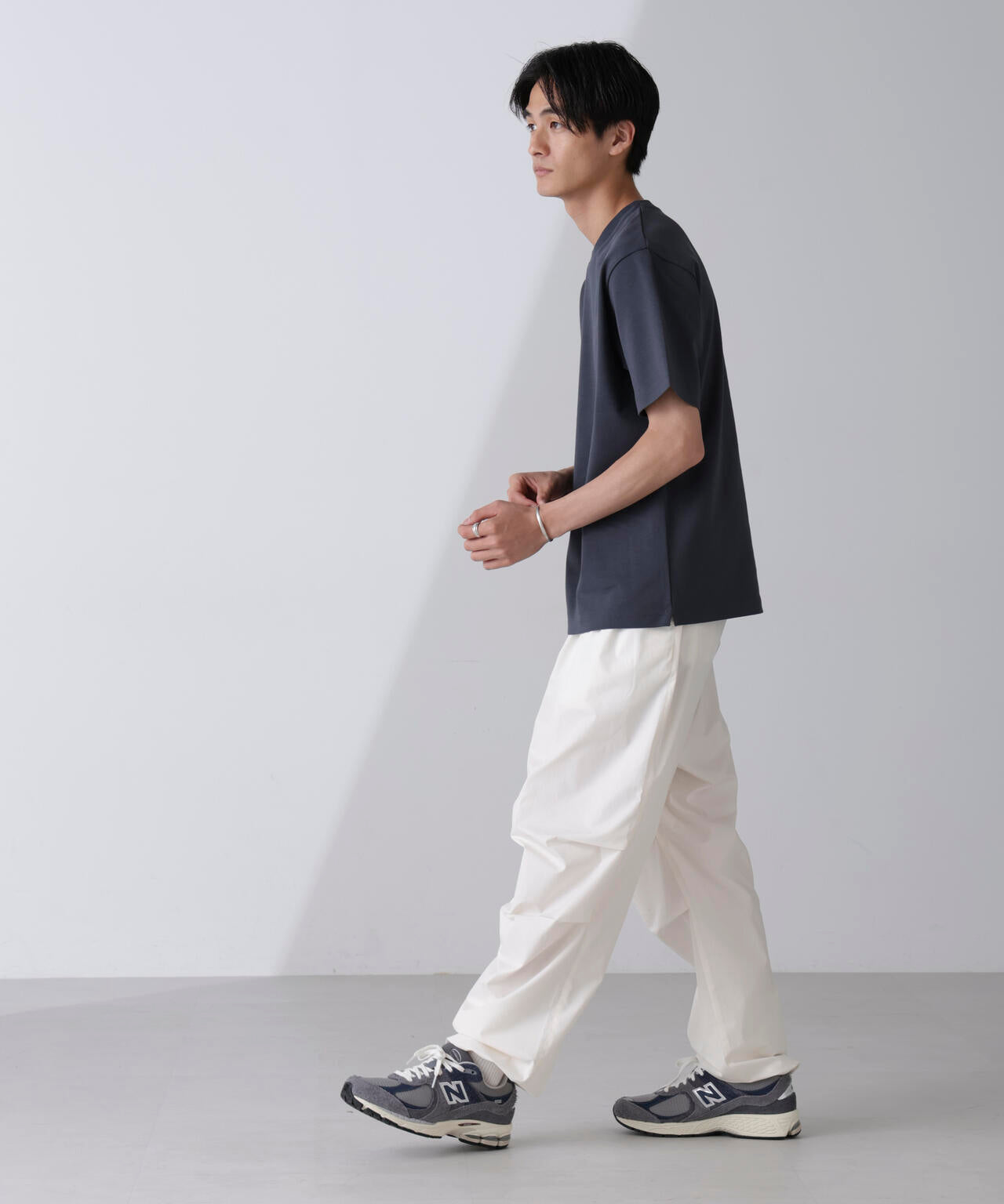 ダブルスムースクルーネックTシャツ 半袖 6724124231