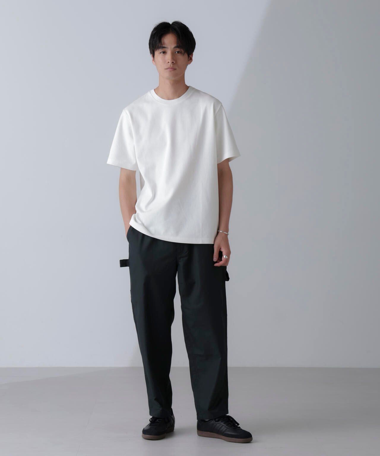 ダブルスムースクルーネックTシャツ 半袖 6724124231