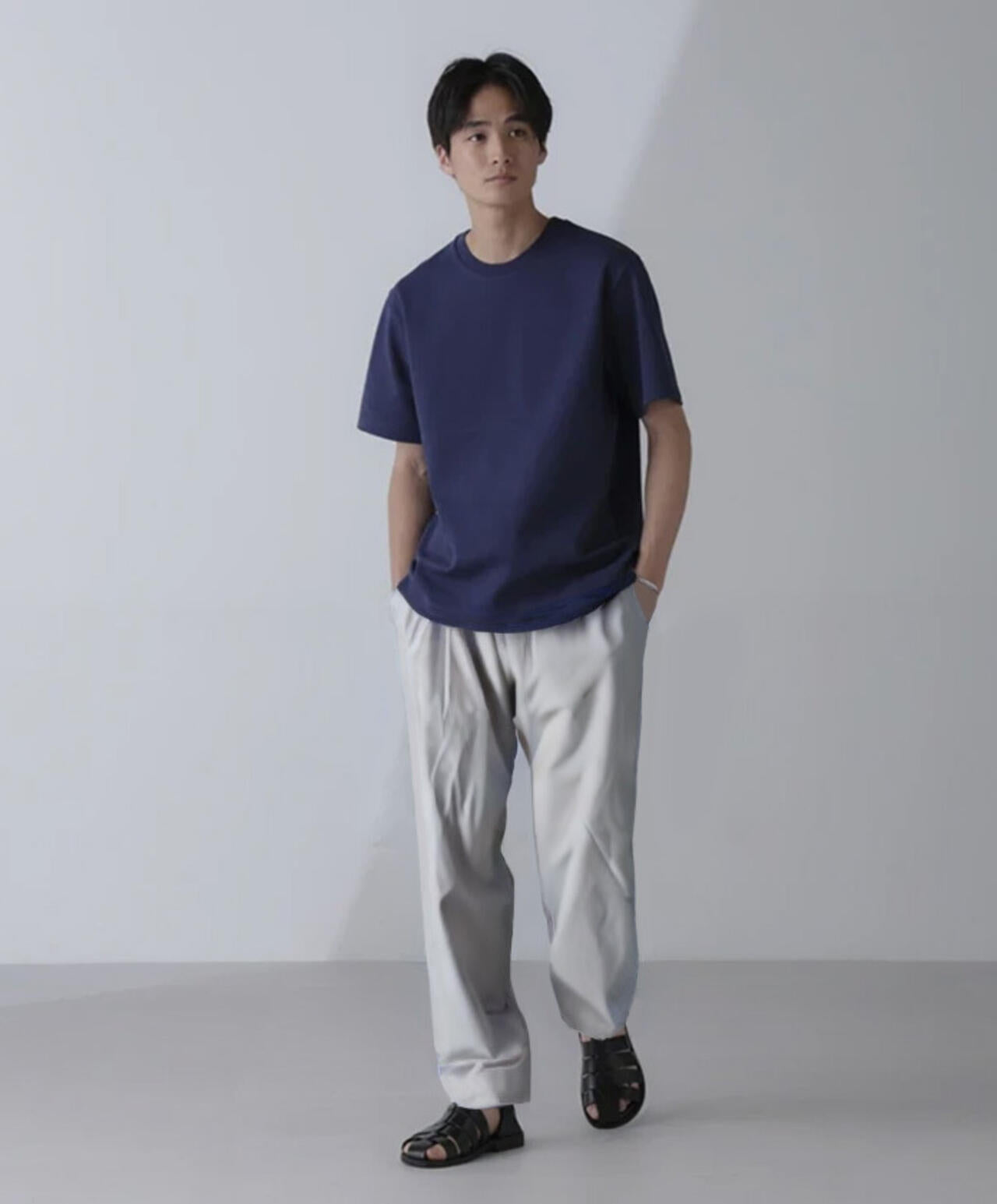 ダブルスムースクルーネックTシャツ 半袖 6724124231