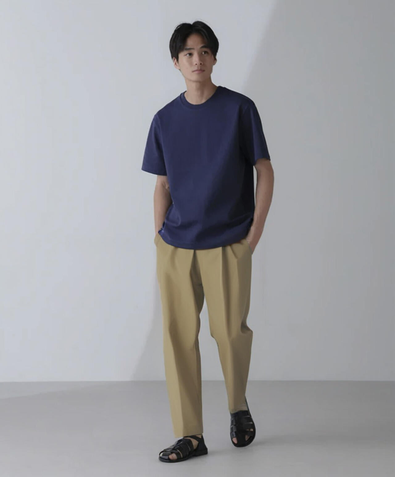 ダブルスムースクルーネックTシャツ 半袖 6724124231