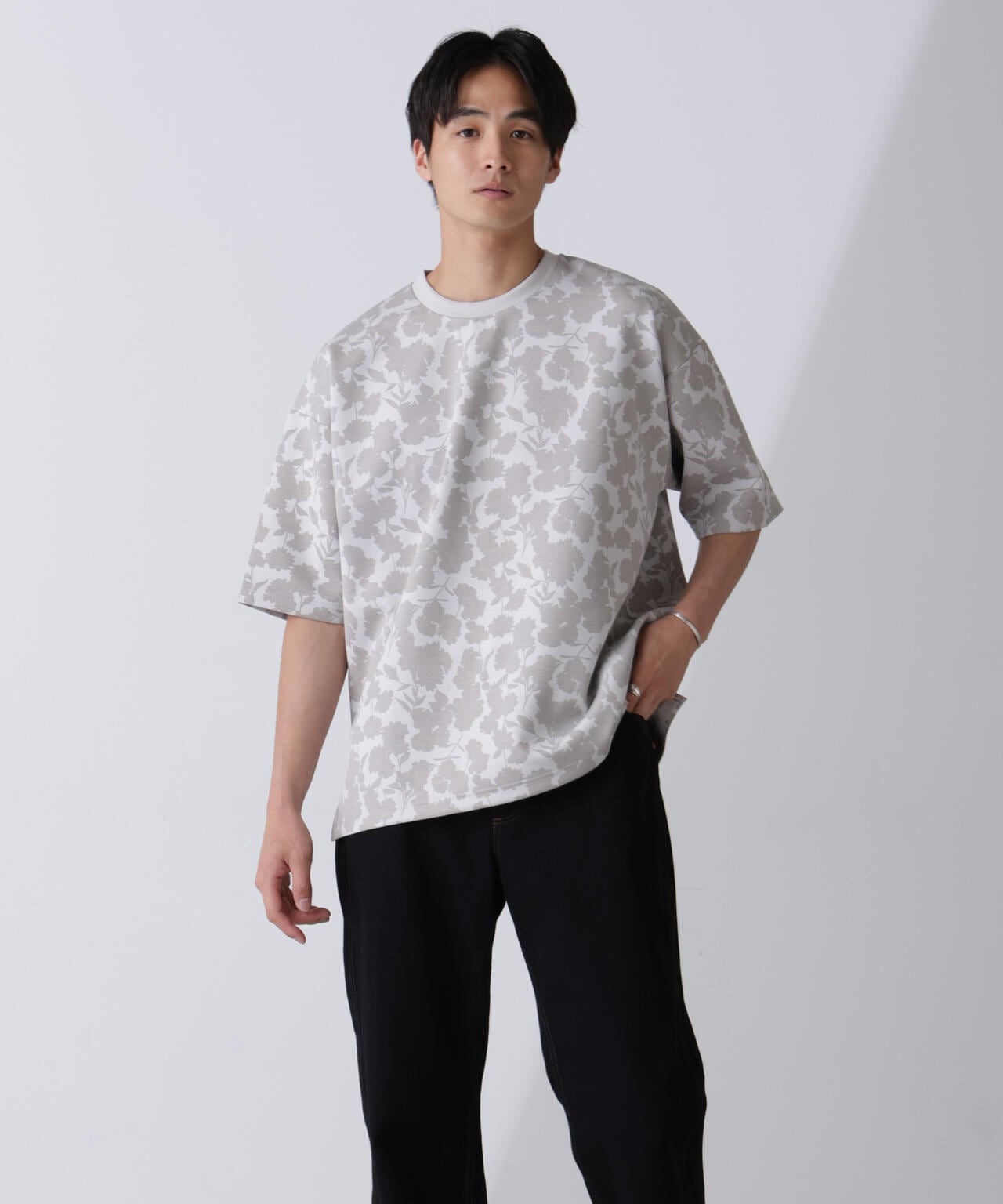 総柄ダンボールワイドTシャツ 半袖 6724124239