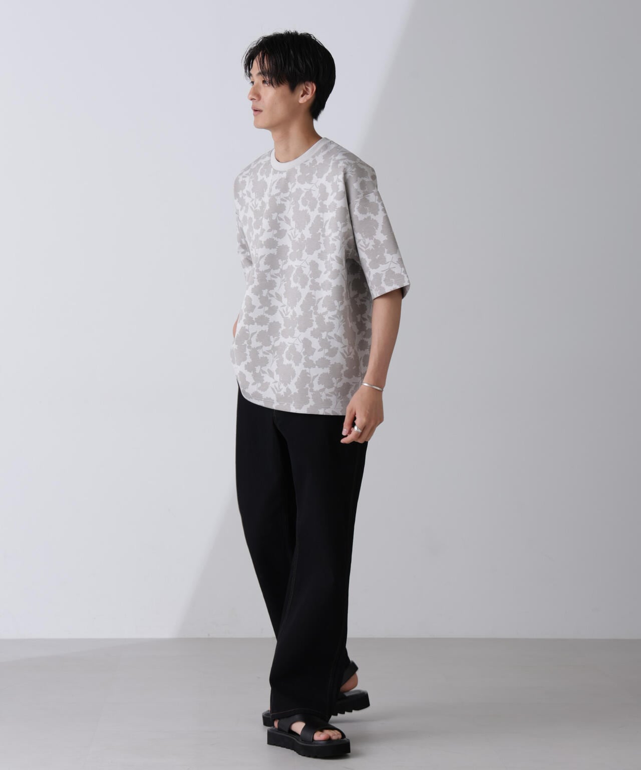 総柄ダンボールワイドTシャツ 半袖 6724124239