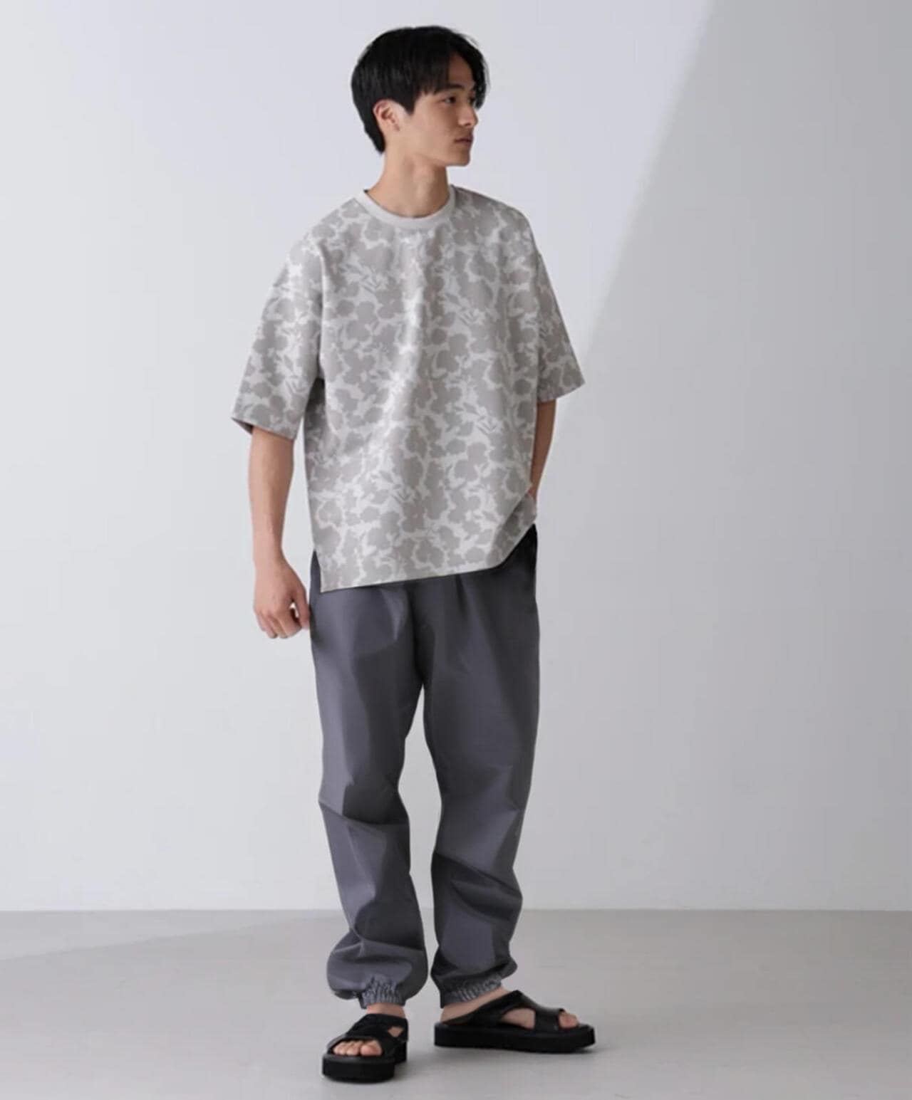 総柄ダンボールワイドTシャツ 半袖 6724124239
