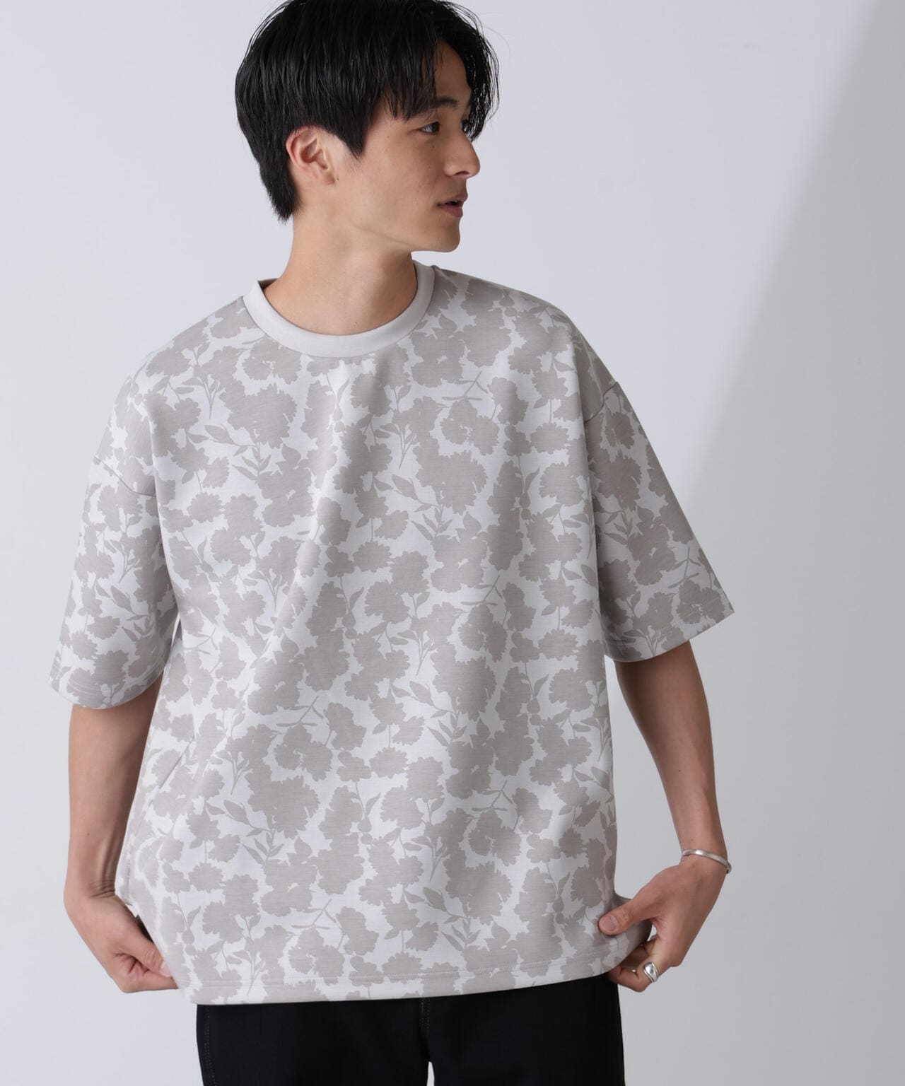 総柄ダンボールワイドTシャツ 半袖 6724124239