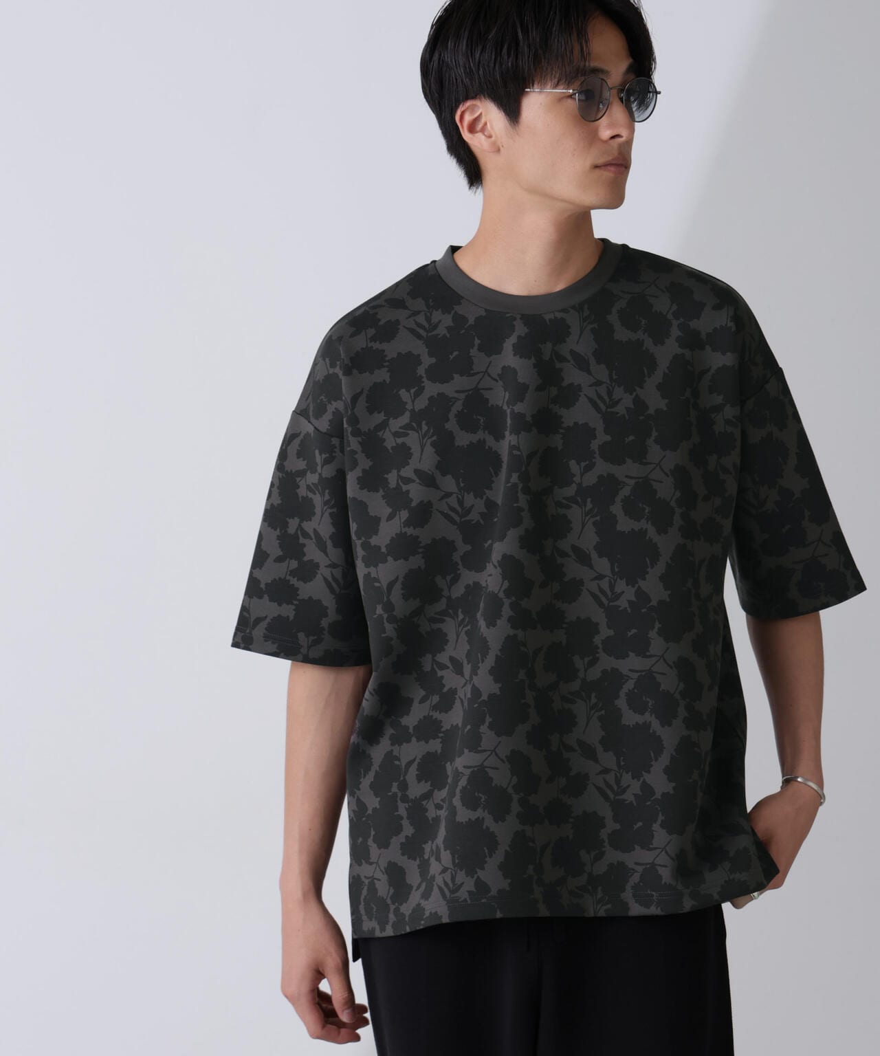 総柄ダンボールワイドTシャツ 半袖 6724124239