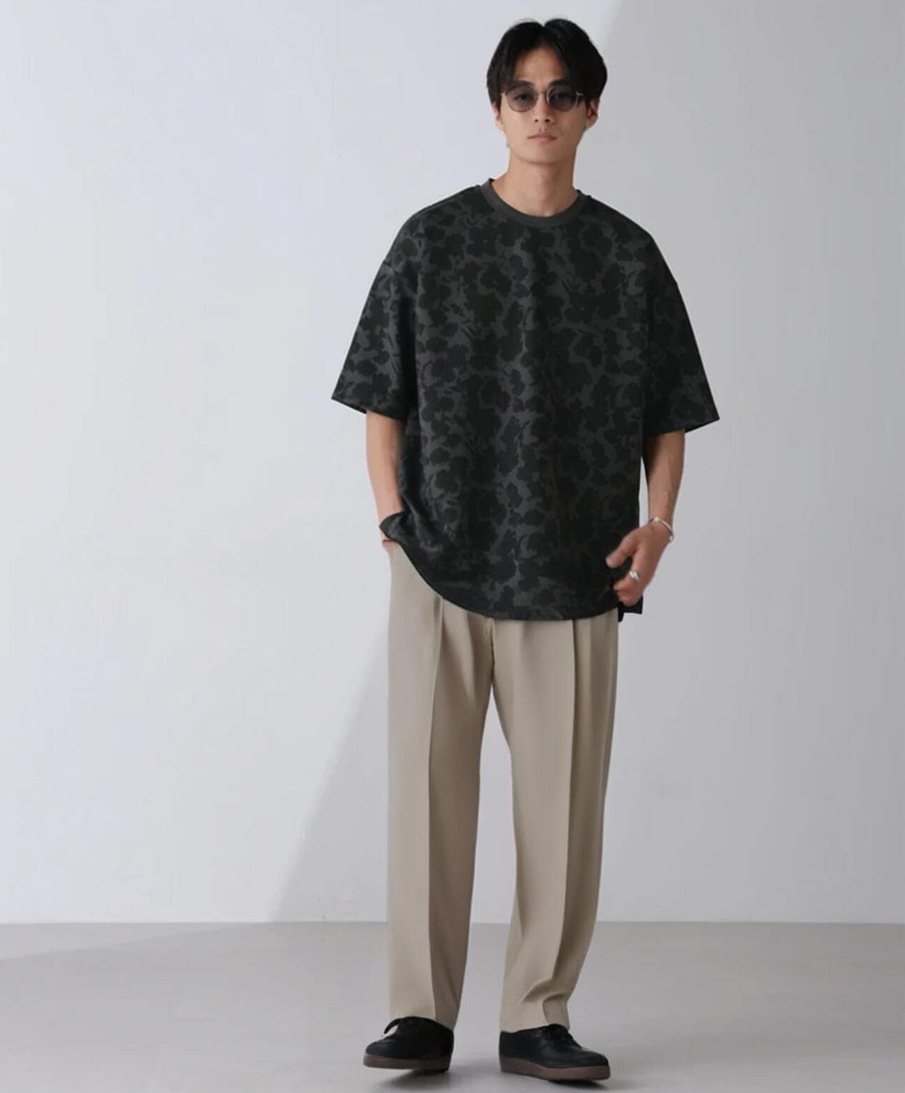 総柄ダンボールワイドTシャツ 半袖 6724124239