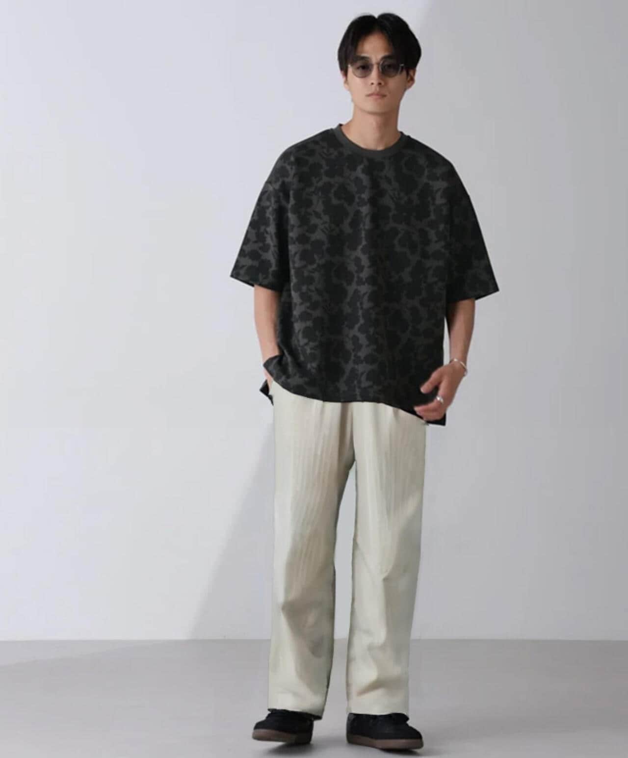 総柄ダンボールワイドTシャツ 半袖 6724124239