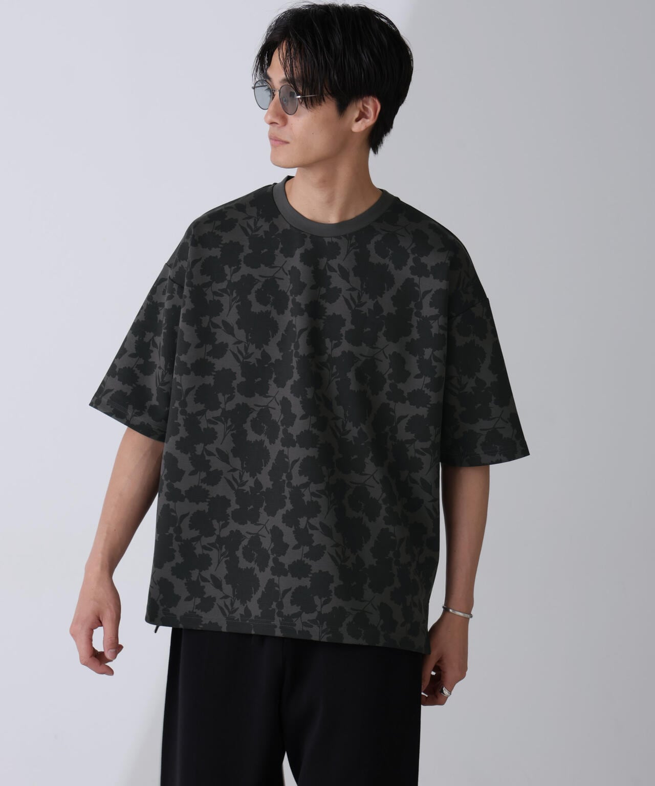 総柄ダンボールワイドTシャツ 半袖 6724124239