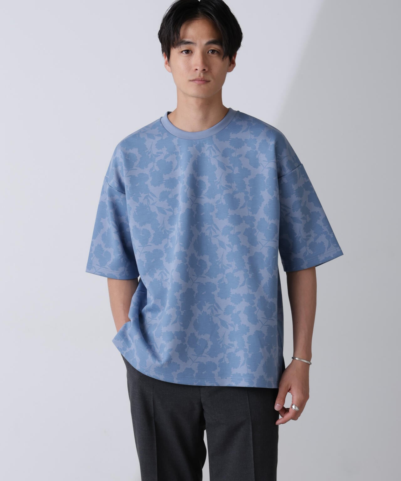総柄ダンボールワイドTシャツ 半袖 6724124239