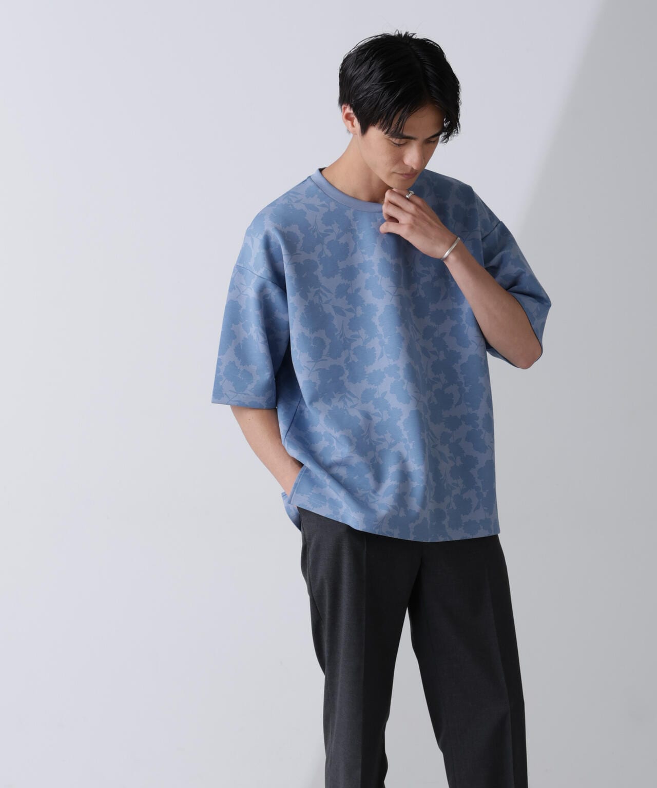 総柄ダンボールワイドTシャツ 半袖 6724124239