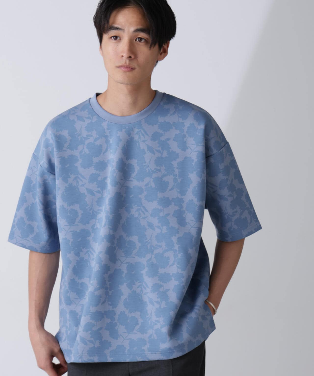 総柄ダンボールワイドTシャツ 半袖 6724124239