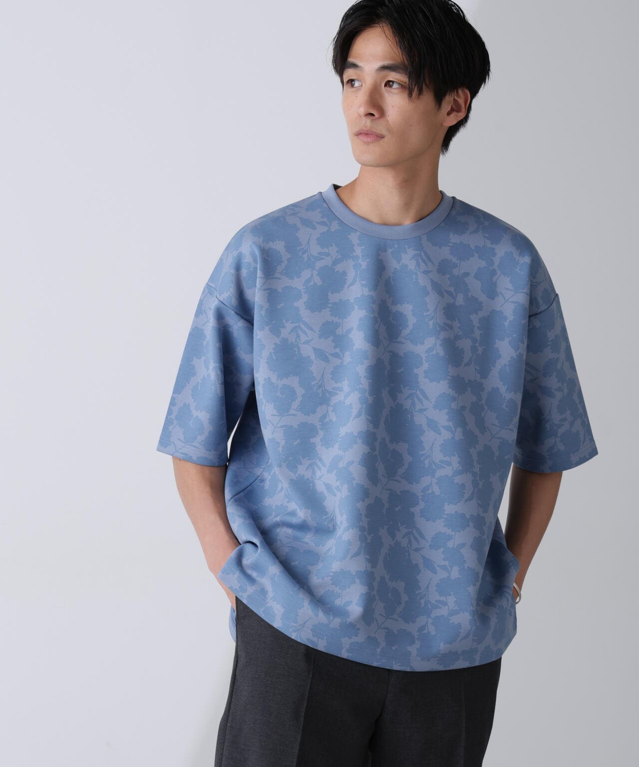 総柄ダンボールワイドTシャツ 半袖 6724124239