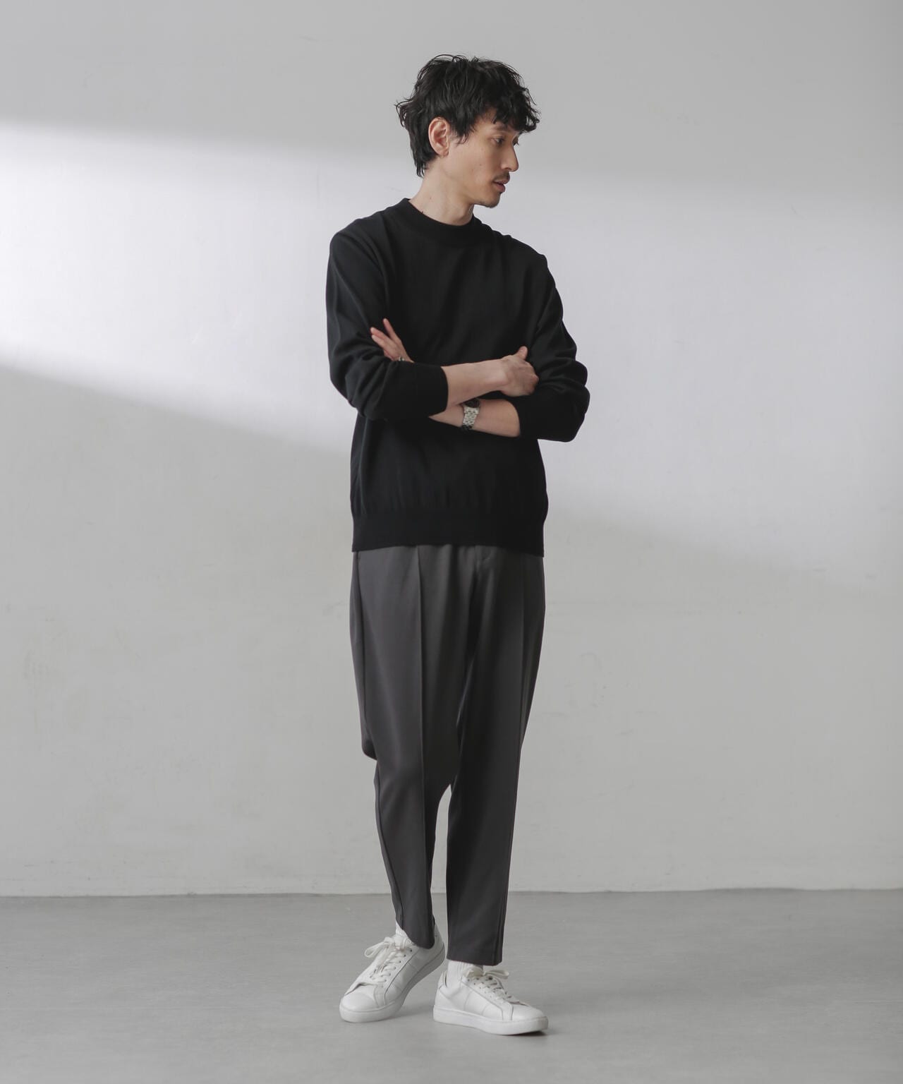 ダブルジャージーテーパードパンツ 6724127205