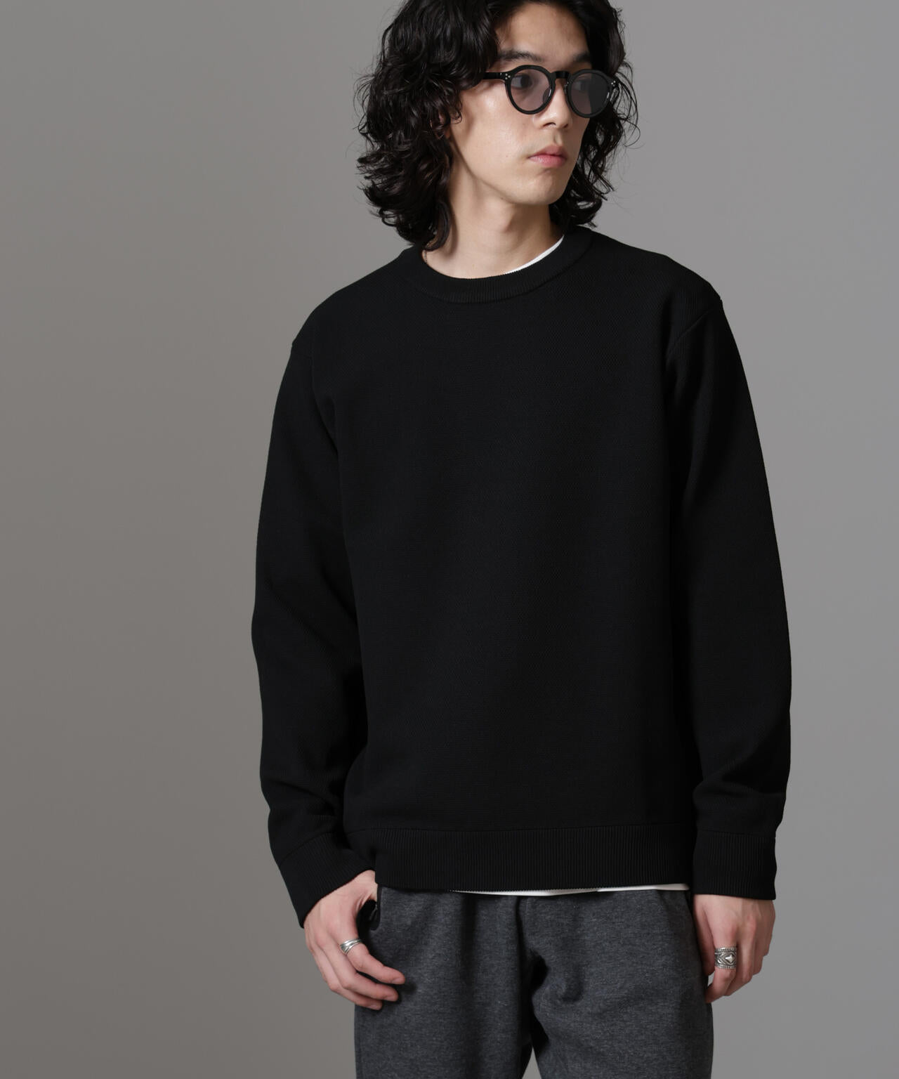 テック鹿の子ニットプルオーバー 6724222206