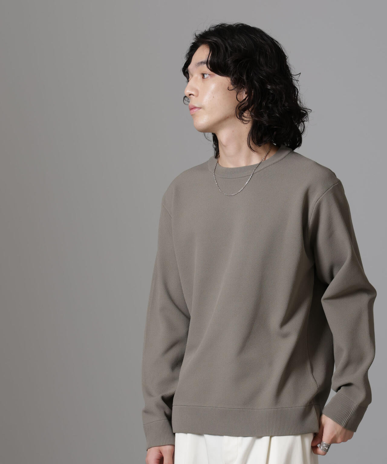 テック鹿の子ニットプルオーバー 6724222206