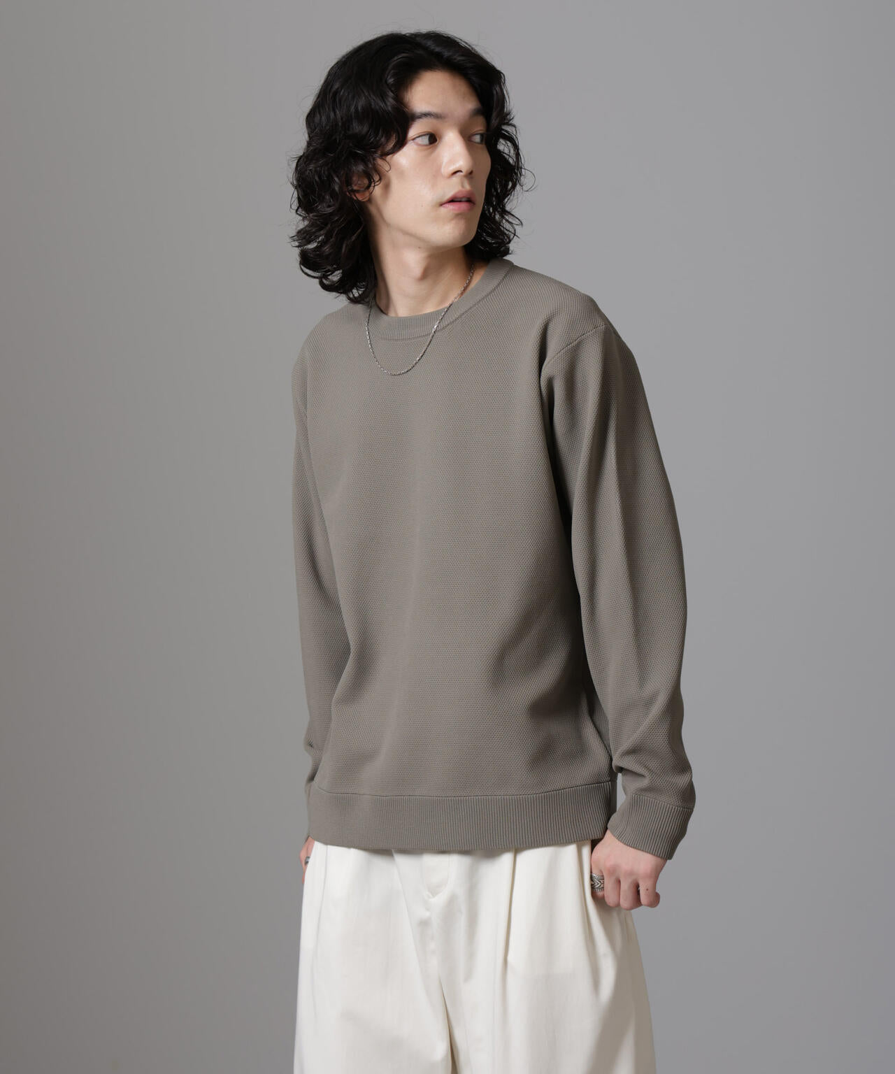 テック鹿の子ニットプルオーバー 6724222206