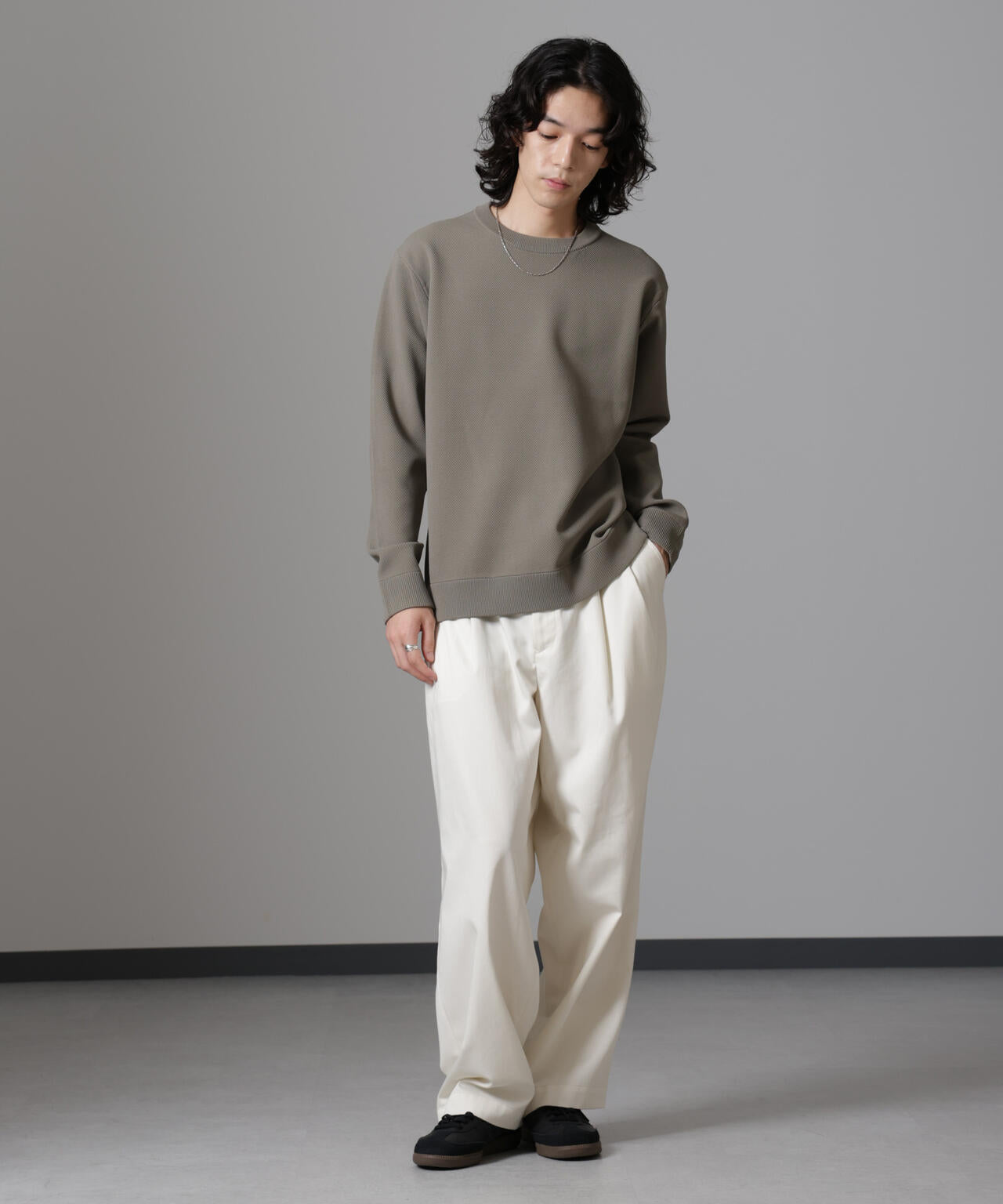 テック鹿の子ニットプルオーバー 6724222206