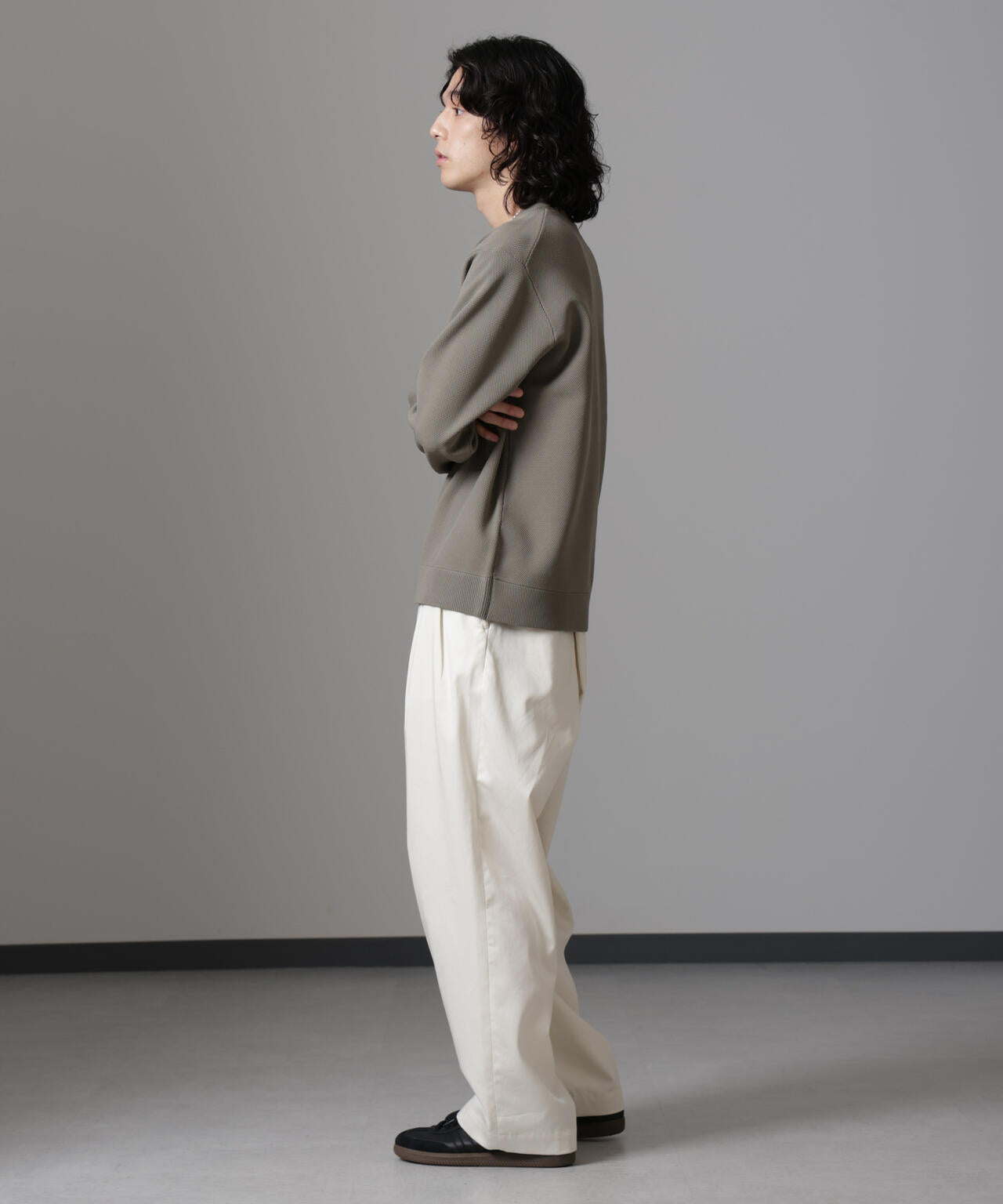 テック鹿の子ニットプルオーバー 6724222206