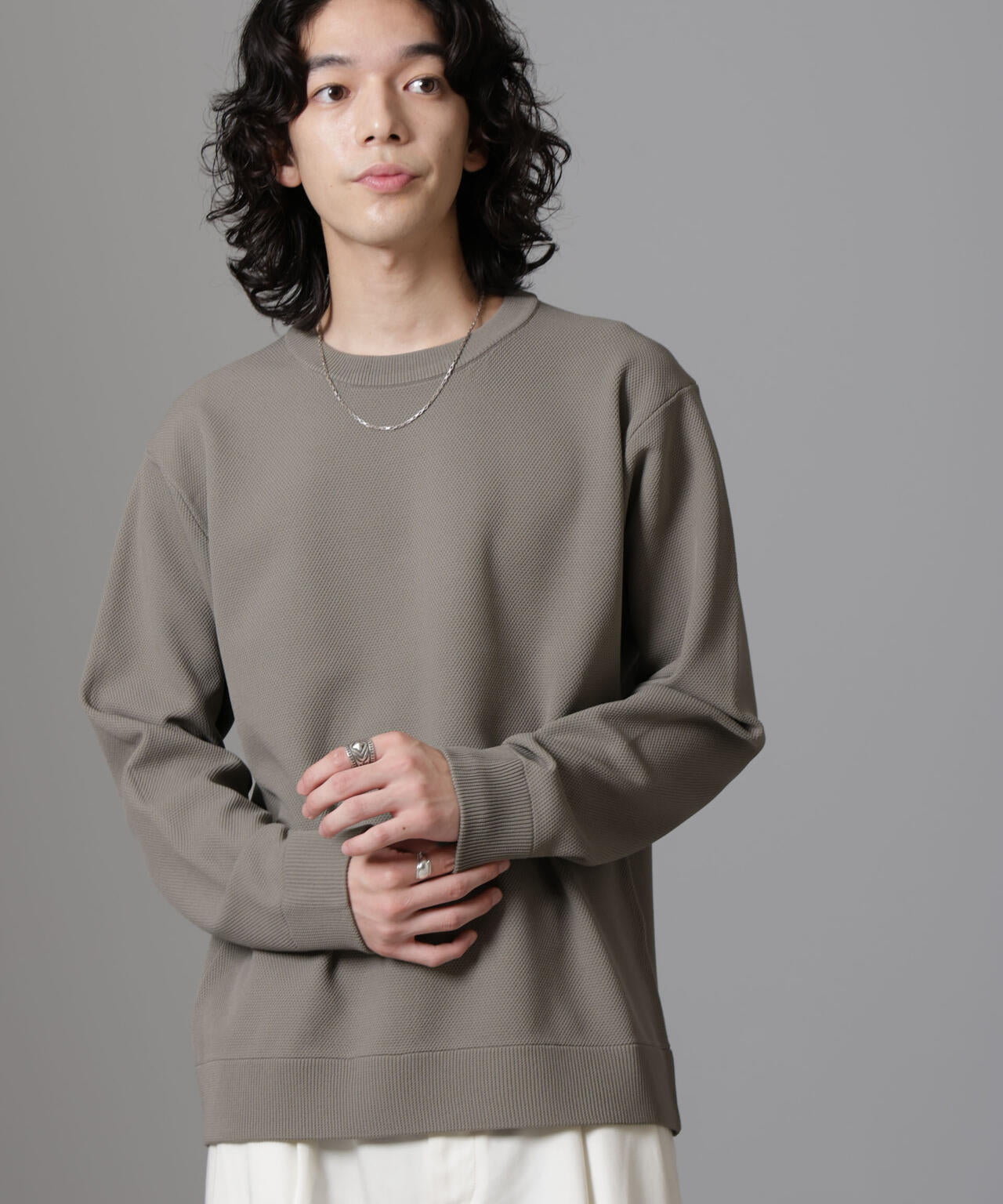 テック鹿の子ニットプルオーバー 6724222206