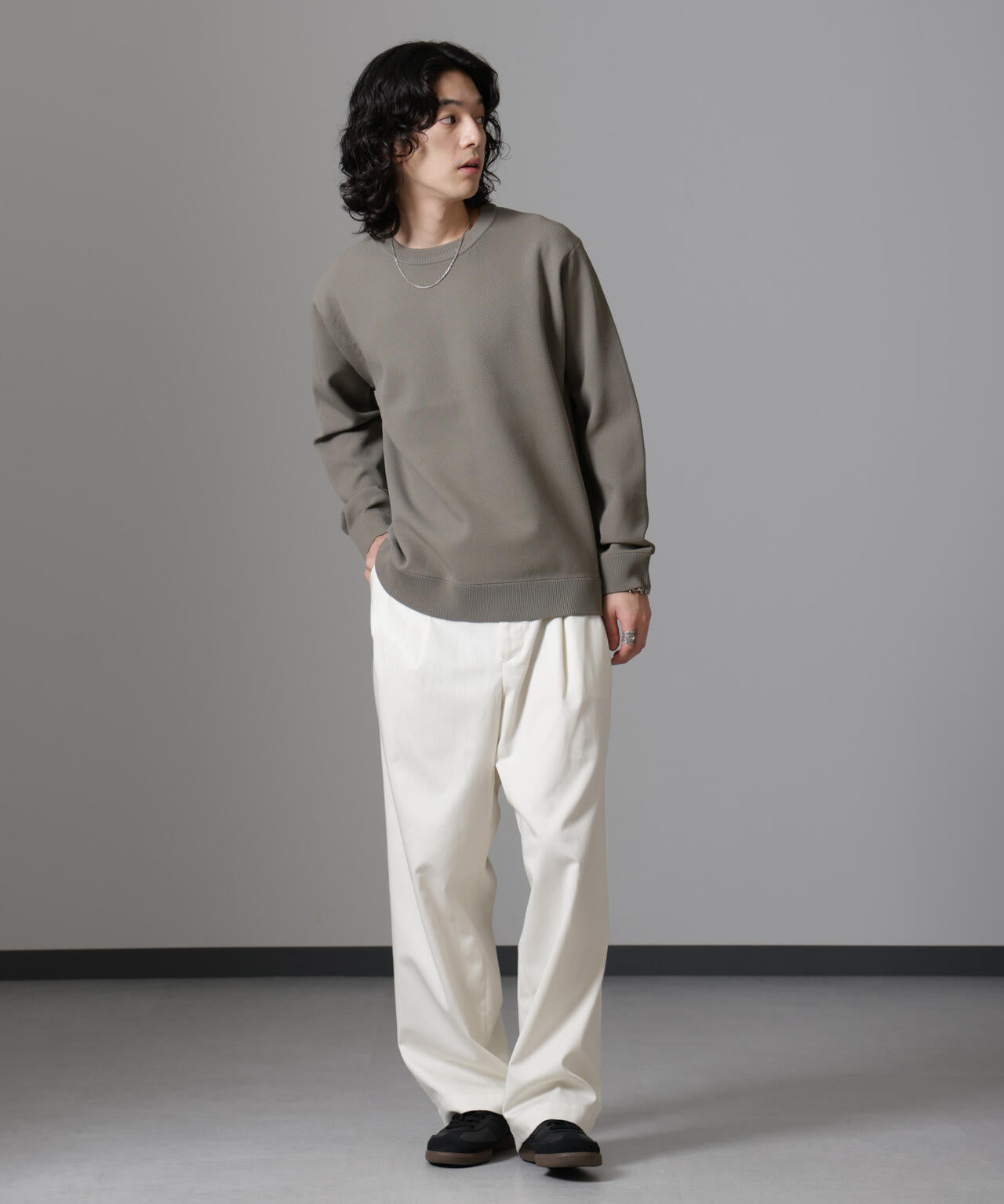 テック鹿の子ニットプルオーバー 6724222206